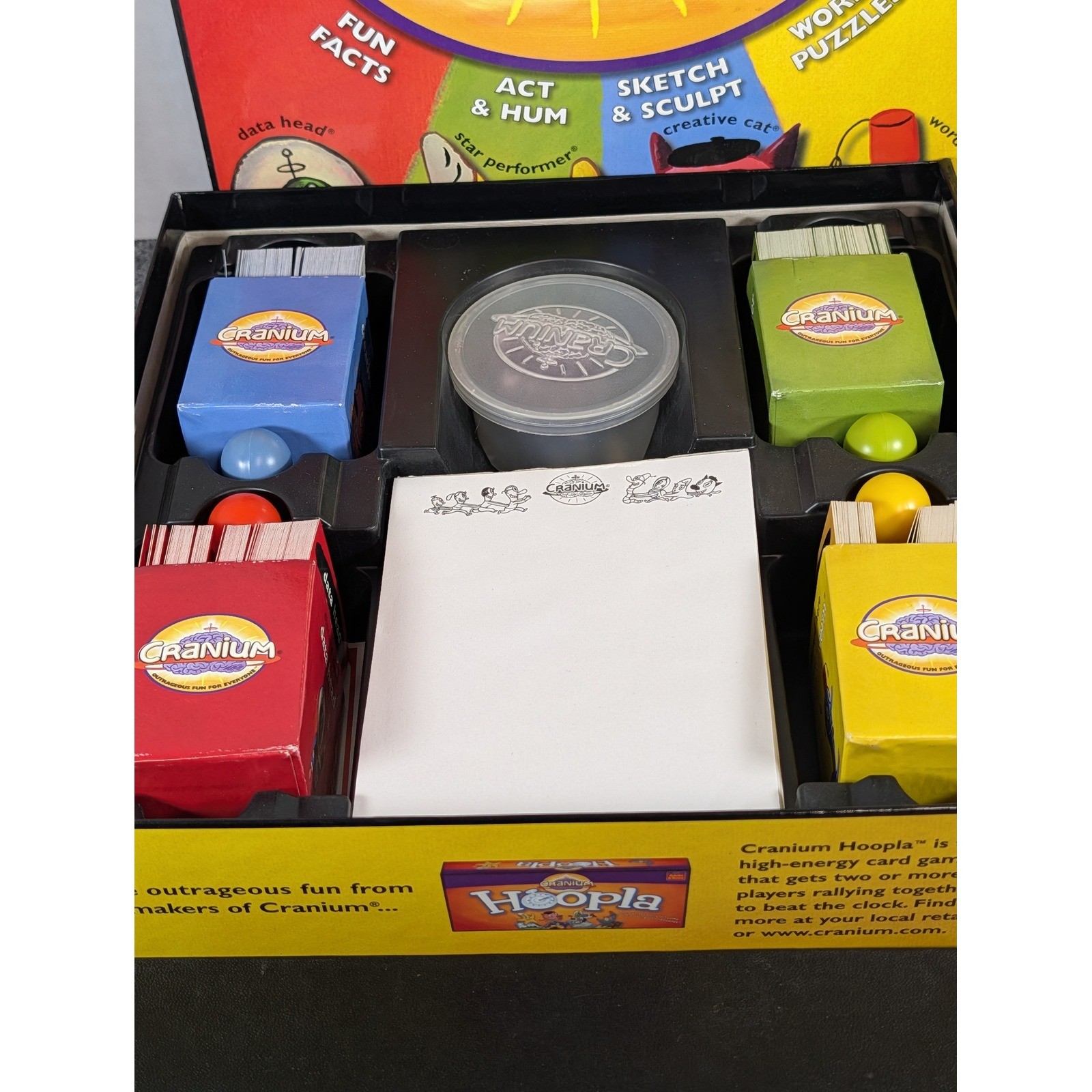 Cranium Board Game 1998 Edition Party Game Word Puzzles Trivia Creative Cat