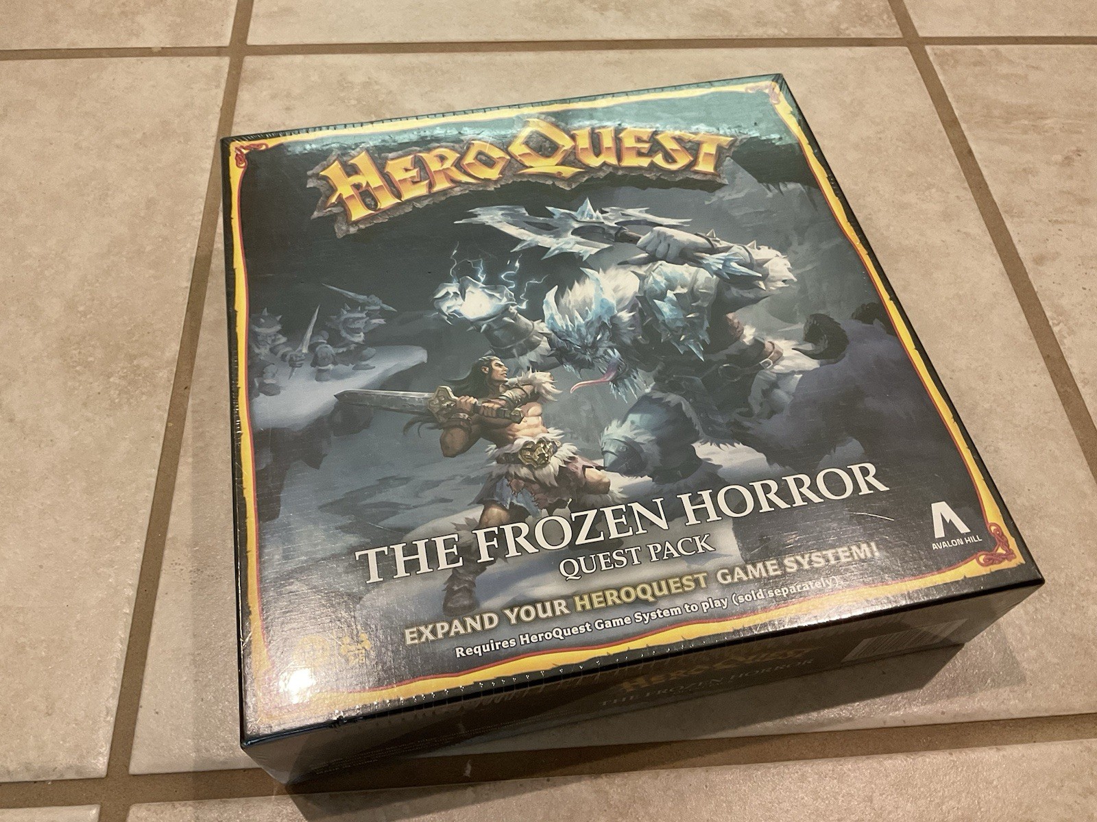 HeroQuest The Frozen Horror Table Top Game Quest Pack New Hero Quest Avalon Hill