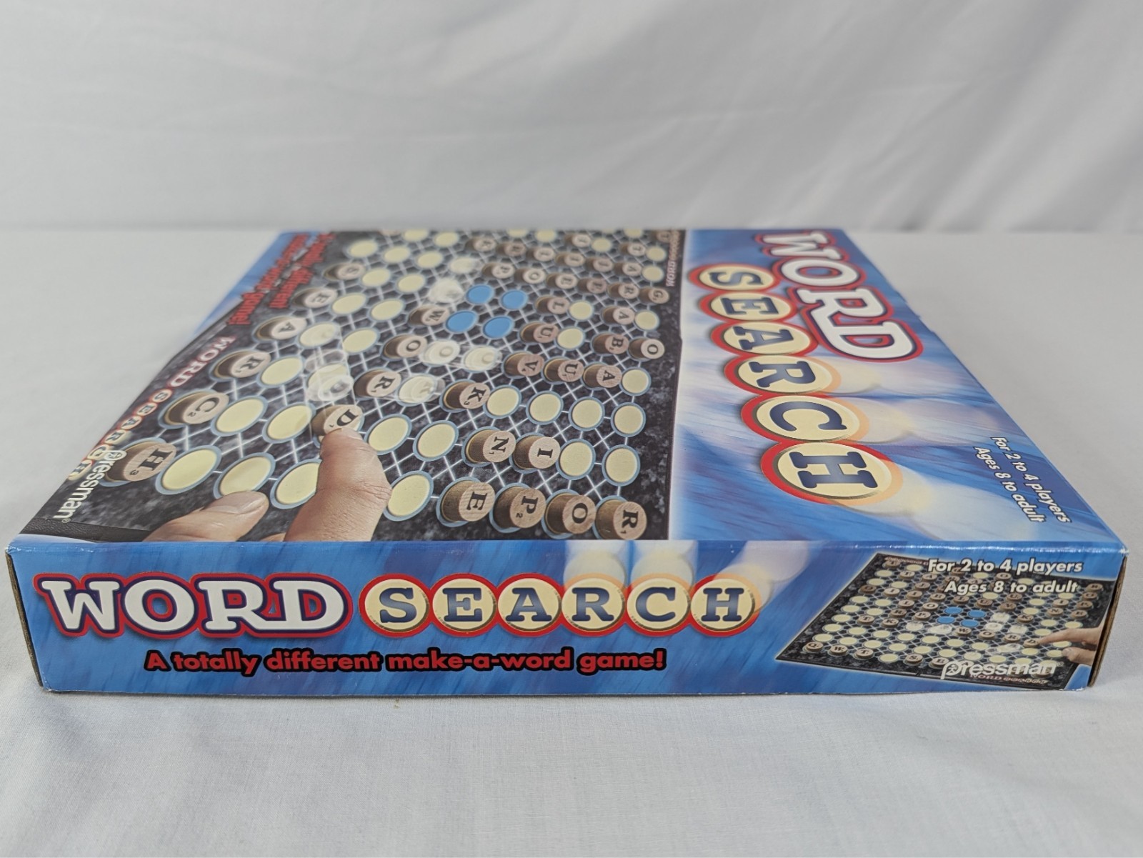 Word Search Board Game by Pressman Wooden Tiles Ages 8+ Pre-owned