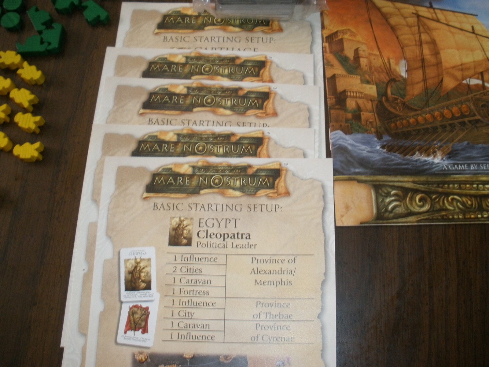 Eurogames Boardgame Board Game Mare Nostrum COMPLETE 2003