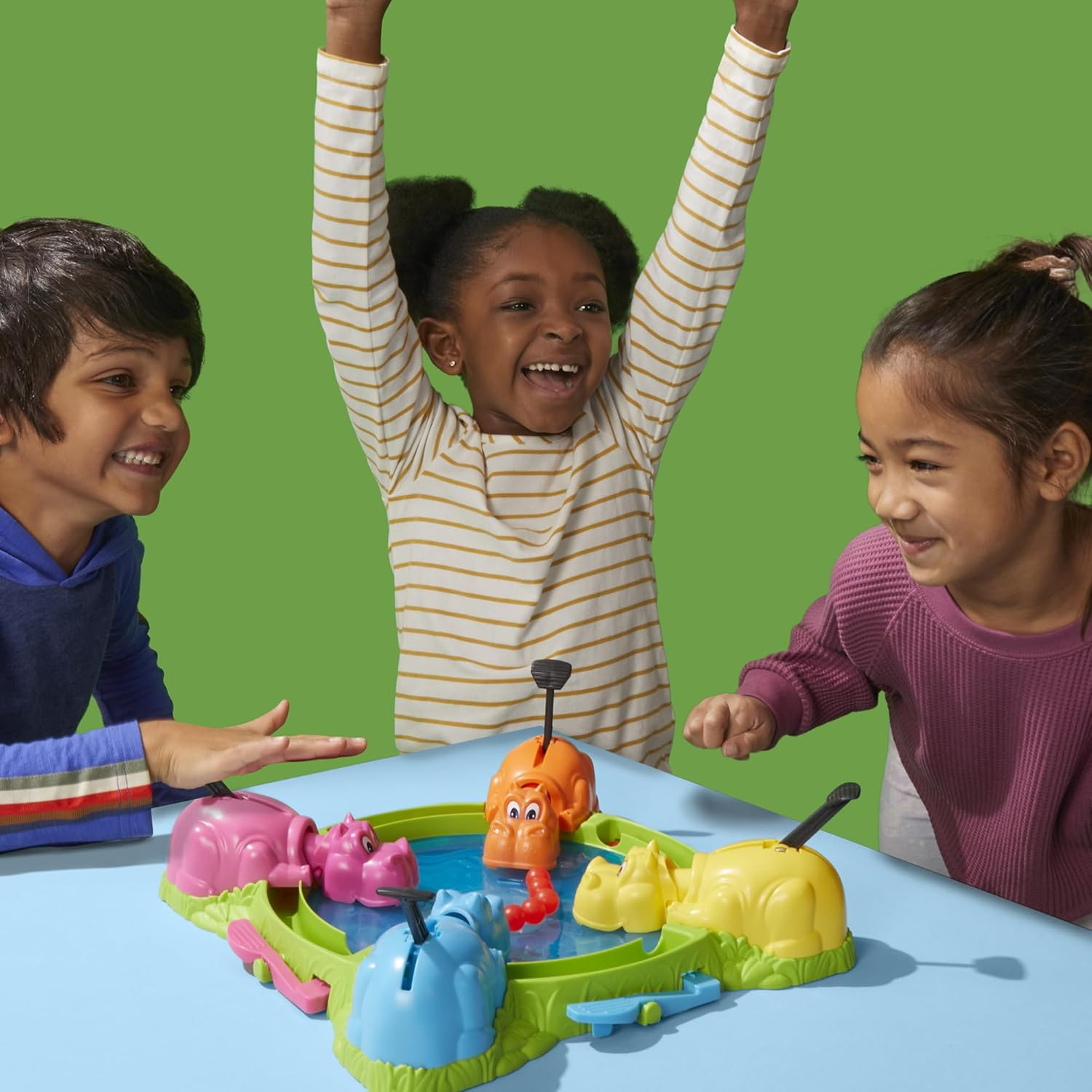 Hungry Hungry Hippos Game for Preschoolers | Instant Marble Relaunch, Easy Set-U