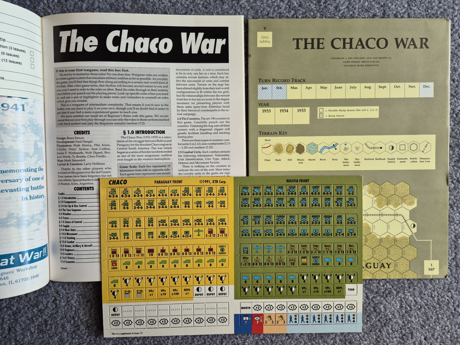 Command Magazine #12 – The Chaco War – Unpunched, 1991, XTR
