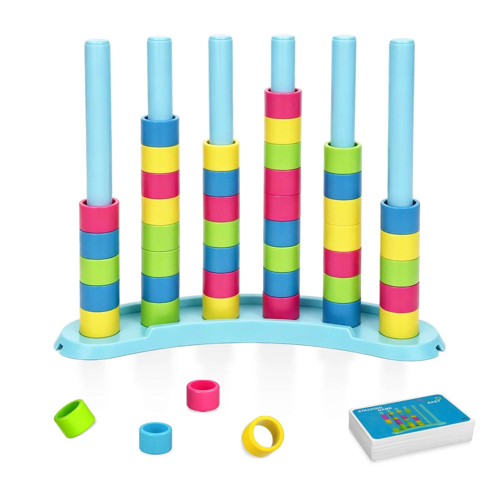 Color Matching Challenge Game – Fast Pattern Color Sorting & Stacking Toys, F…