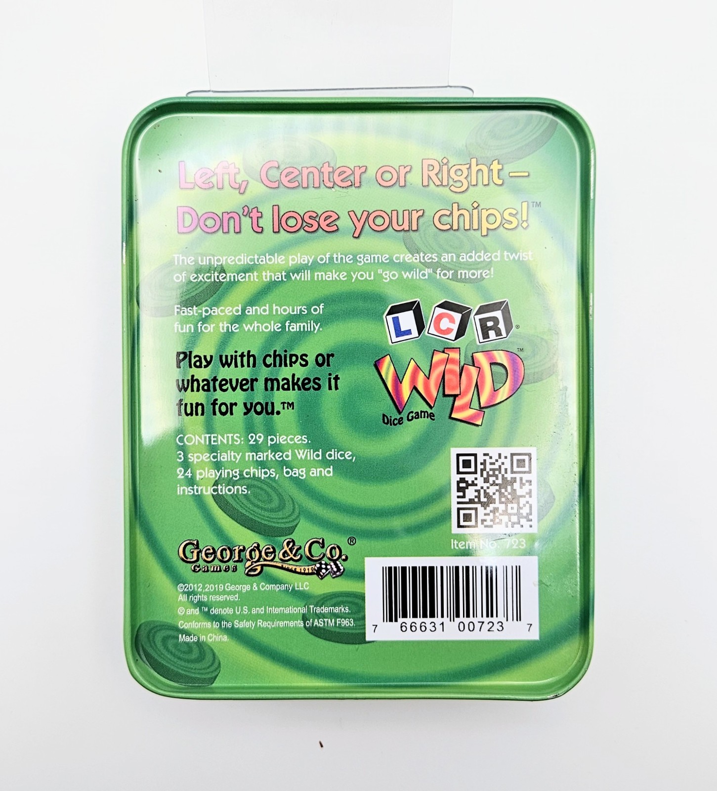 Left Center Right Wild LCR Dice Game New & Sealed FREE SHIPPING!