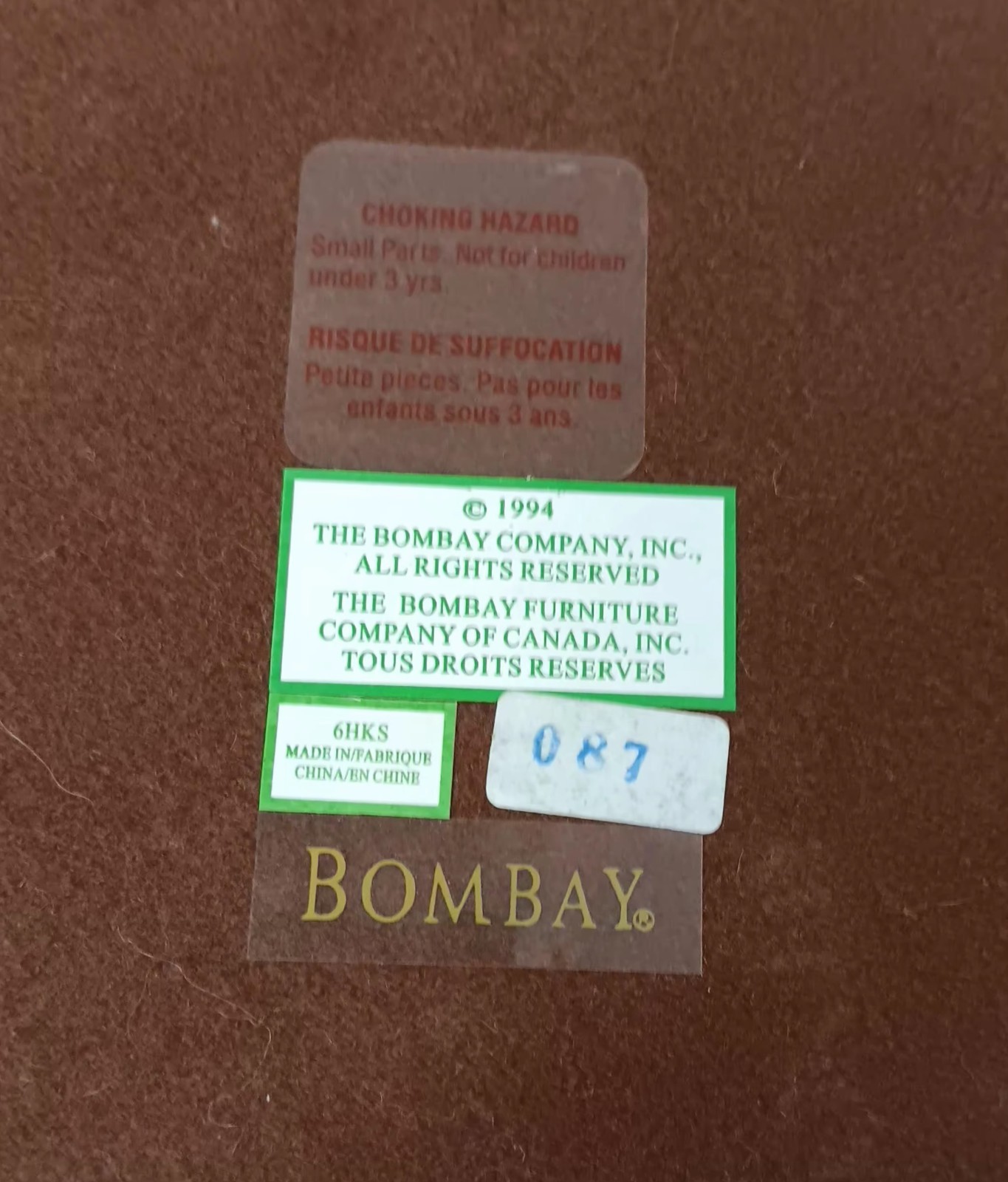 Vintage The Bombay Company Wood Solitaire Game 36 Heavy Marbles 1994 Luxury Set