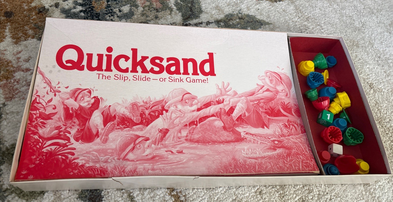 Quicksand The Slip, Slide or Sink Board Game Parker Brothers VTG 1989 Complete