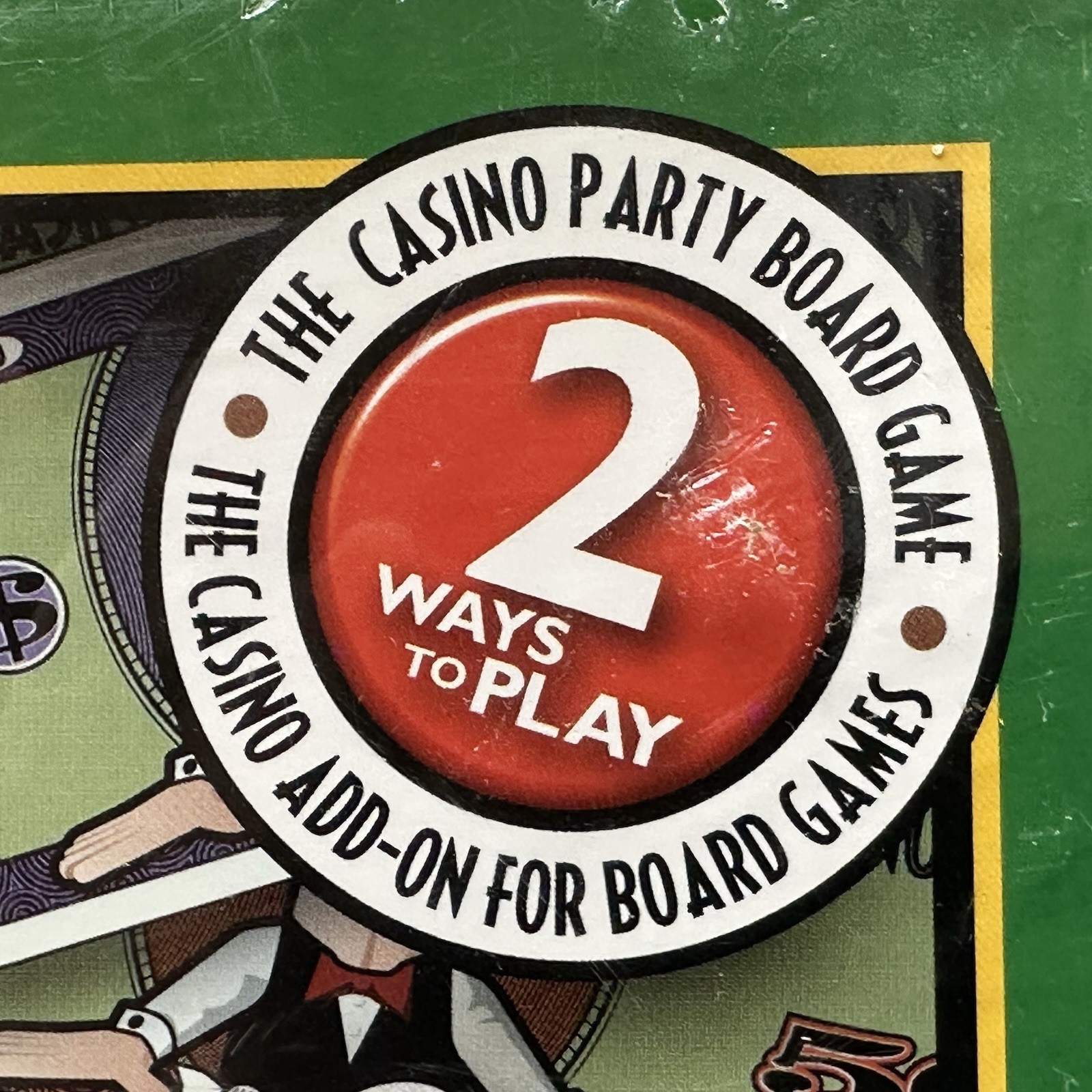 CASINOPOLY Casino Party Board Game 2001 Blackjack Craps Slots Roulette Ages 12+