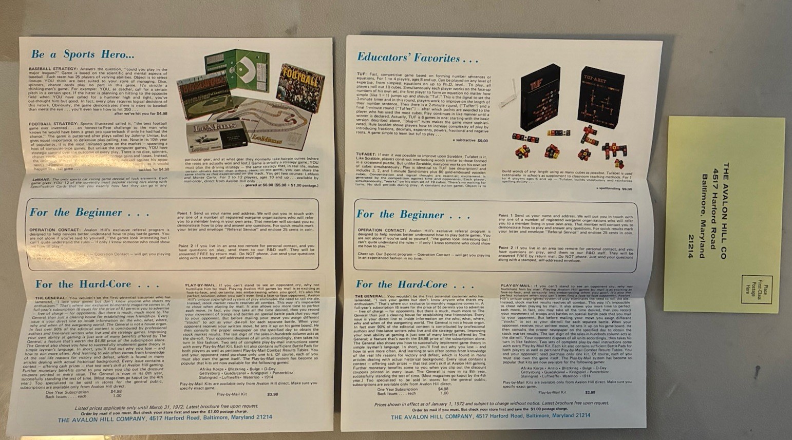 Avalon Hill The Game Of France, 1940 (1972) – Complete+, Flat $7 Shipping!