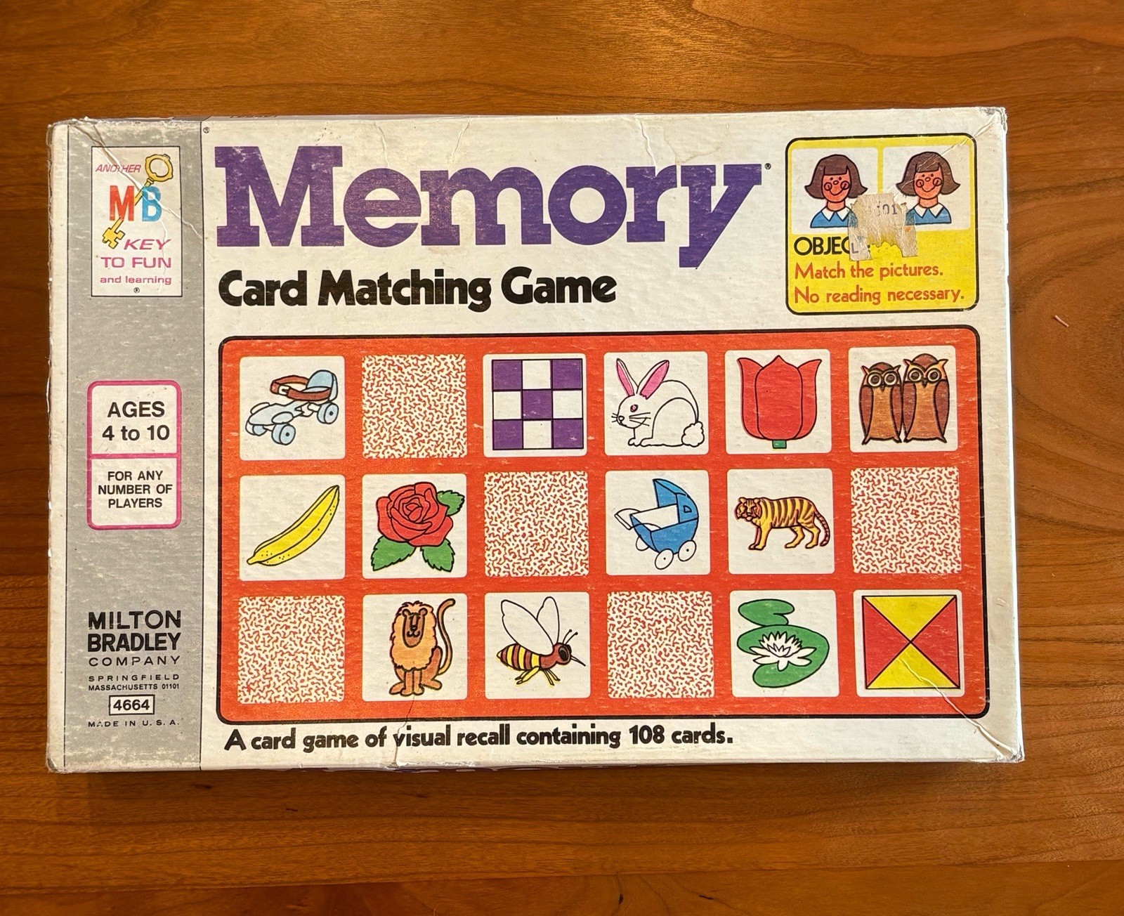 Vintage 1984 The Original Memory Card Matching Game Milton Bradley Complete!