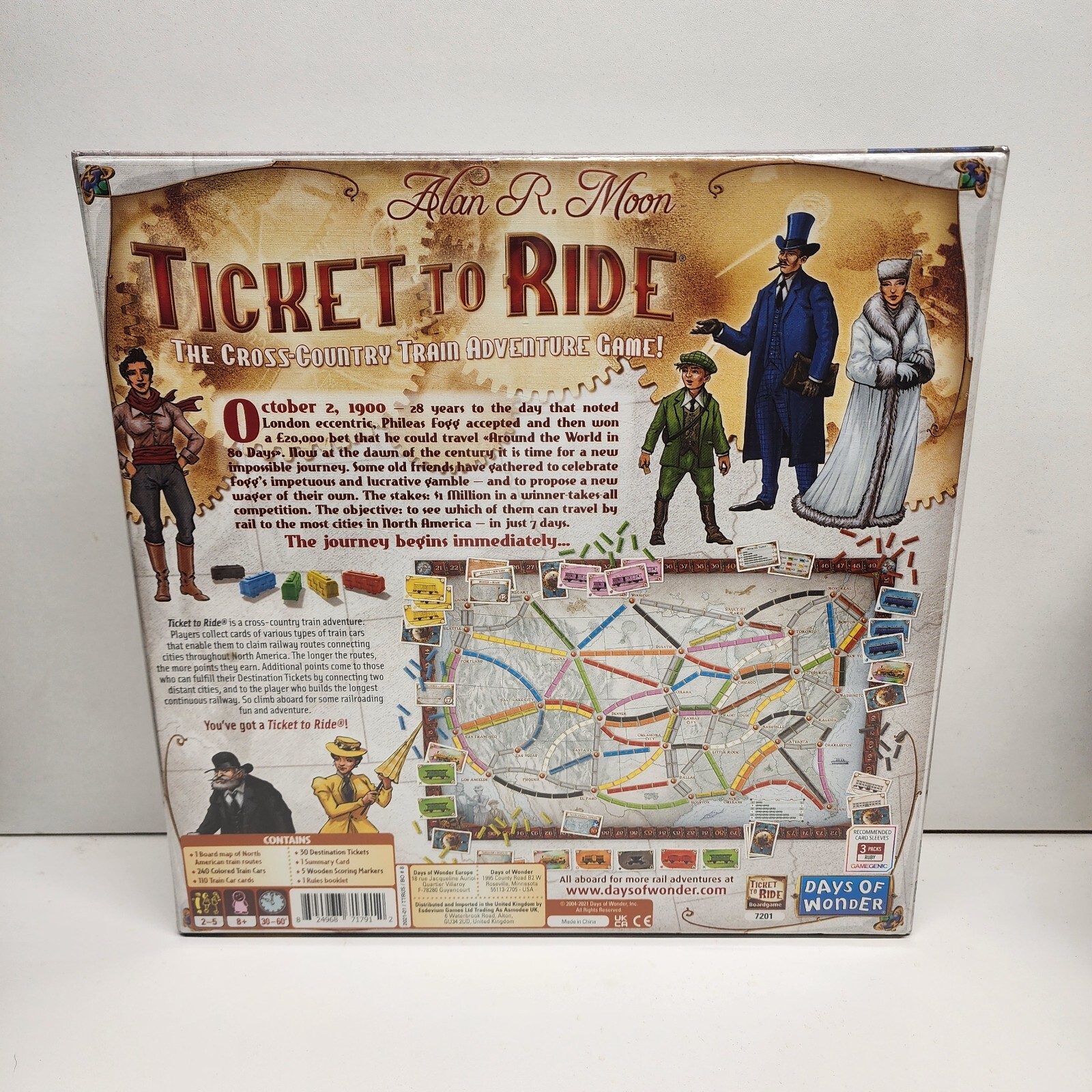 Ticket To Ride by Alan R. Moon Days of Wonder BRAND NEW SEALED