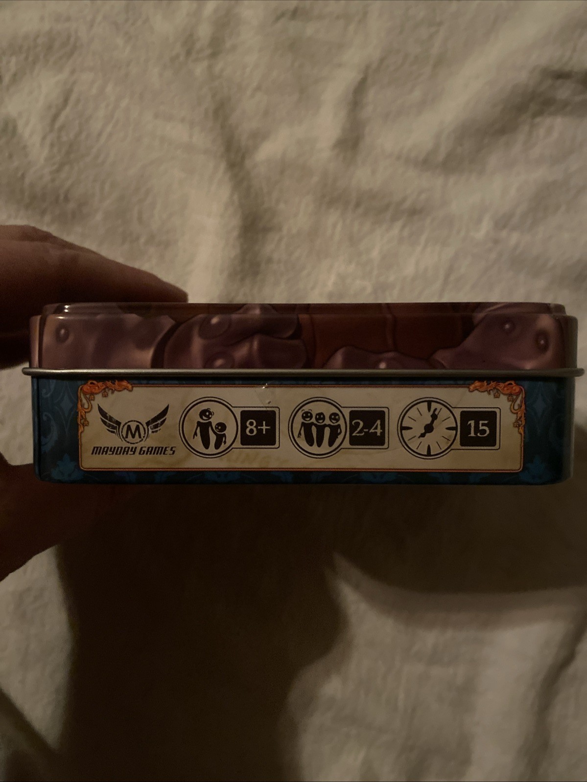 Captain Carcass Game. Tin Box . Mayday Games Dead Man’s Draw. Complete