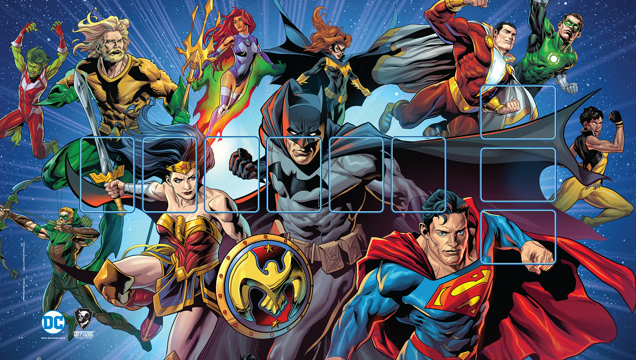 DC Deck-Building Game: Super Heroes Playmat (2022 GEN CON EXCLUSIVE)
