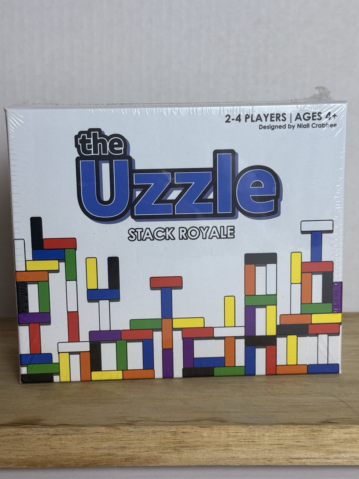 Uzzle Games The Uzzle Stack Royale Family Game 2-4 Players Colorful Blocks 4+