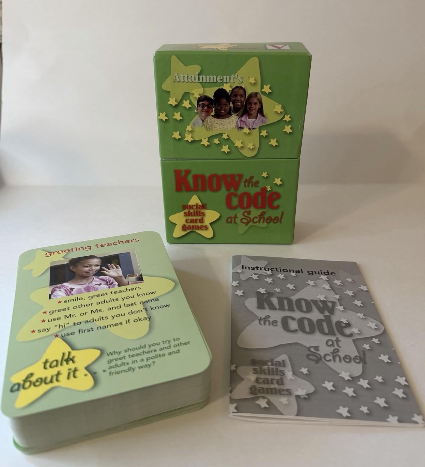 Vintage 2003 Know The Code At School Social Skills Game By Attainment Pre-Owned
