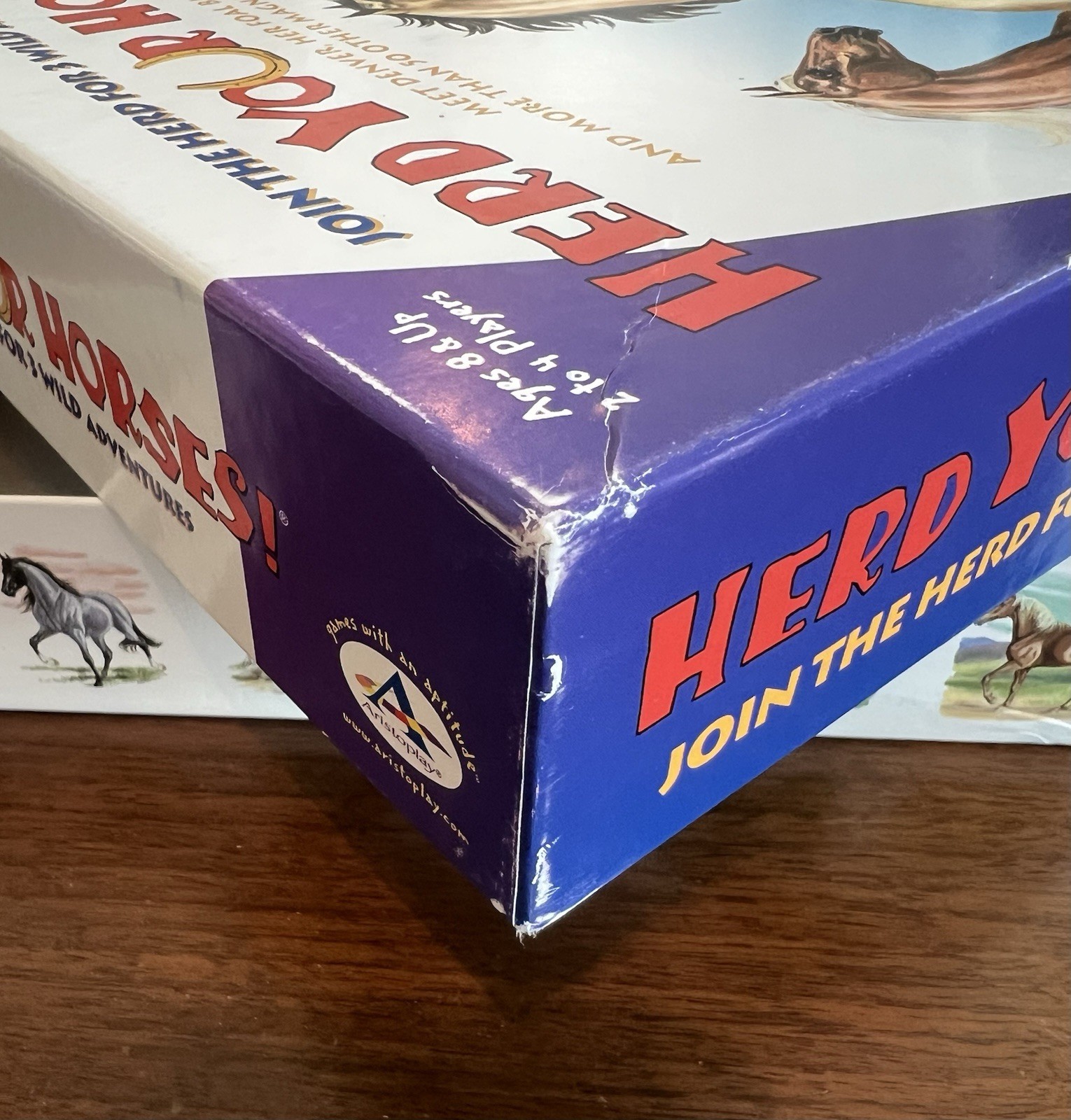 Herd Your Horses Board Game Aristoplay 2015 Complete Horse Family Strategy Game