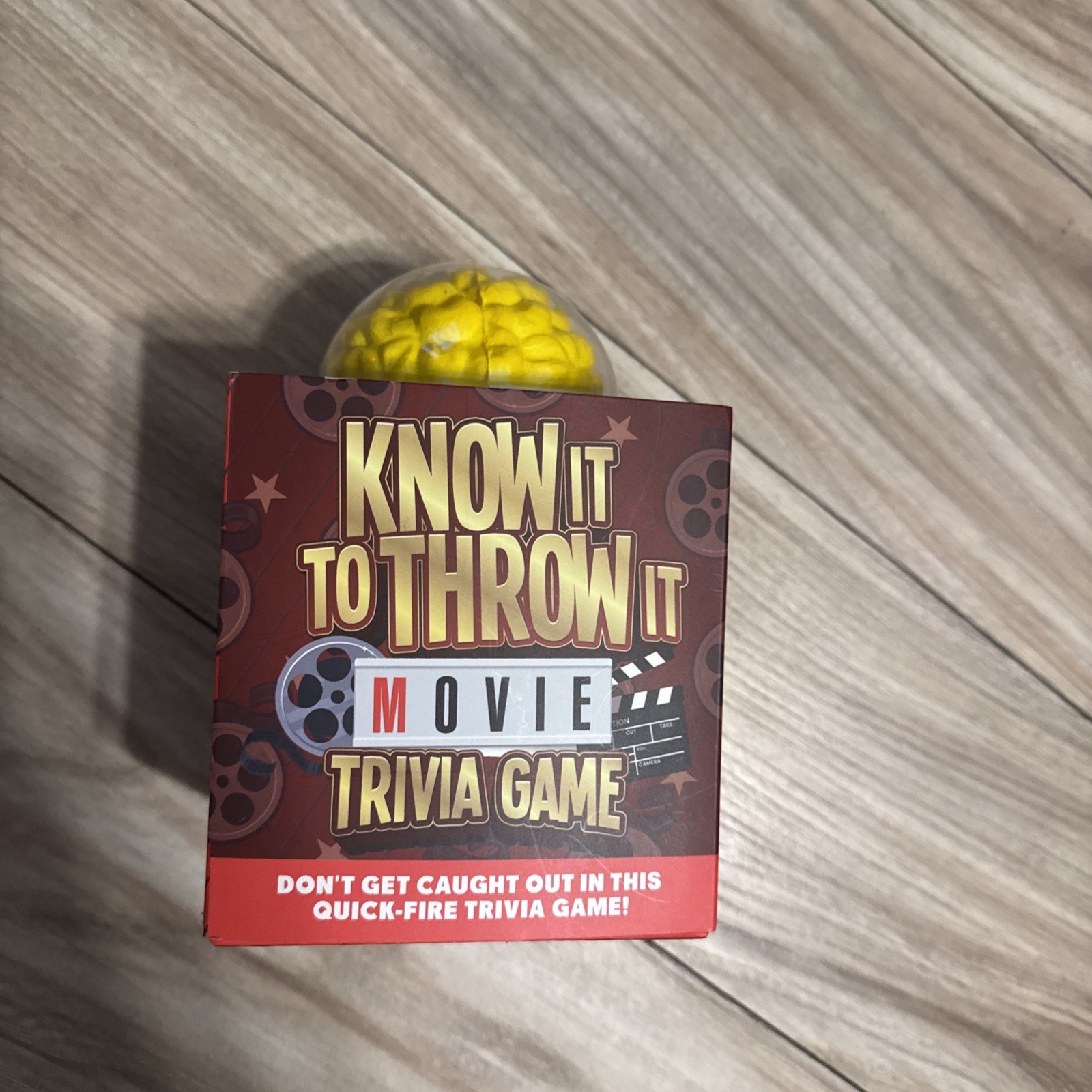 Know It To Throw It Movie Trivia Game Party Set – Popcorn Squishy & Trivia Cards
