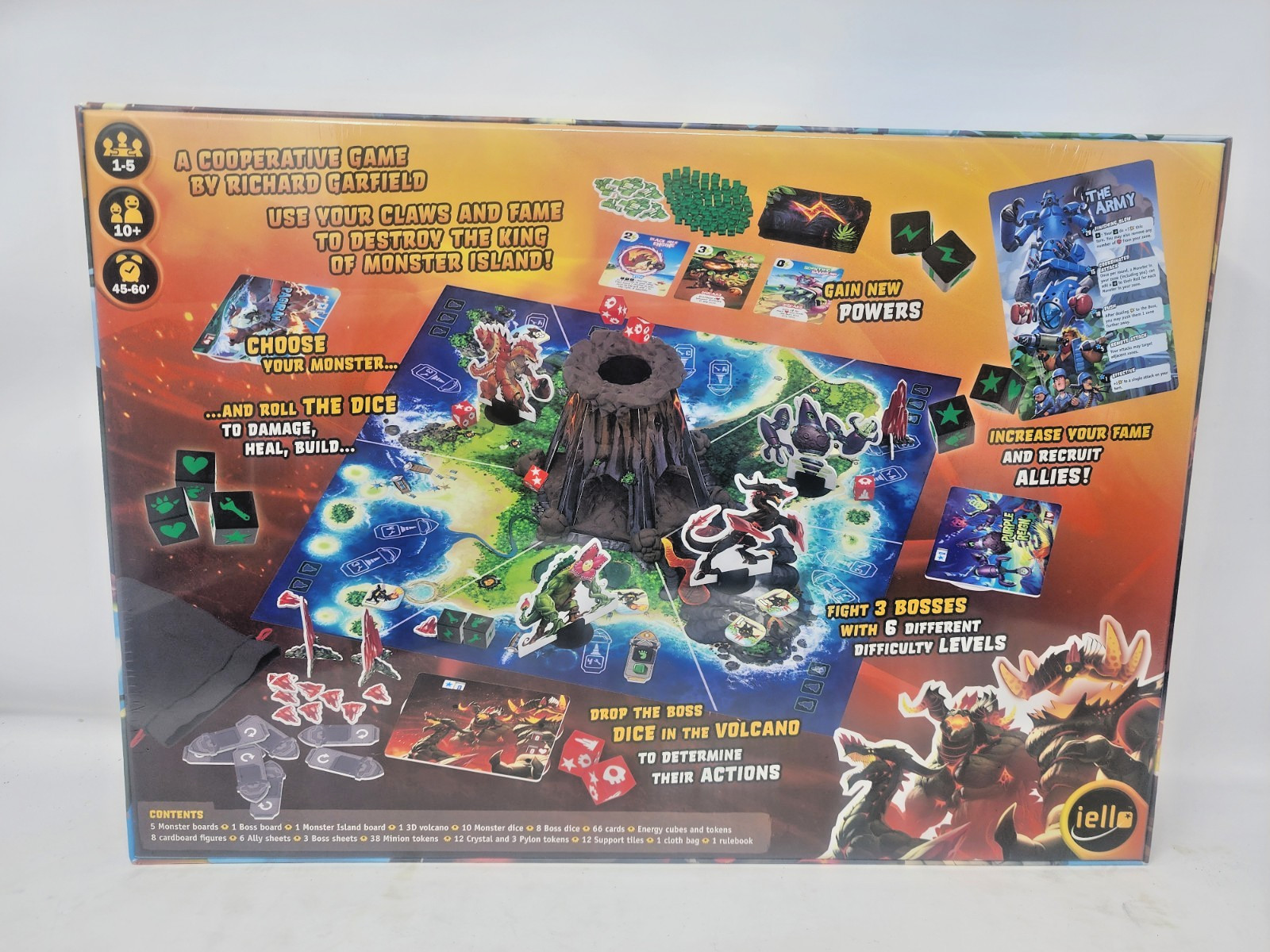 King of Monster Island Board Game for 1 to 5 Players Ages 10 Years and Up