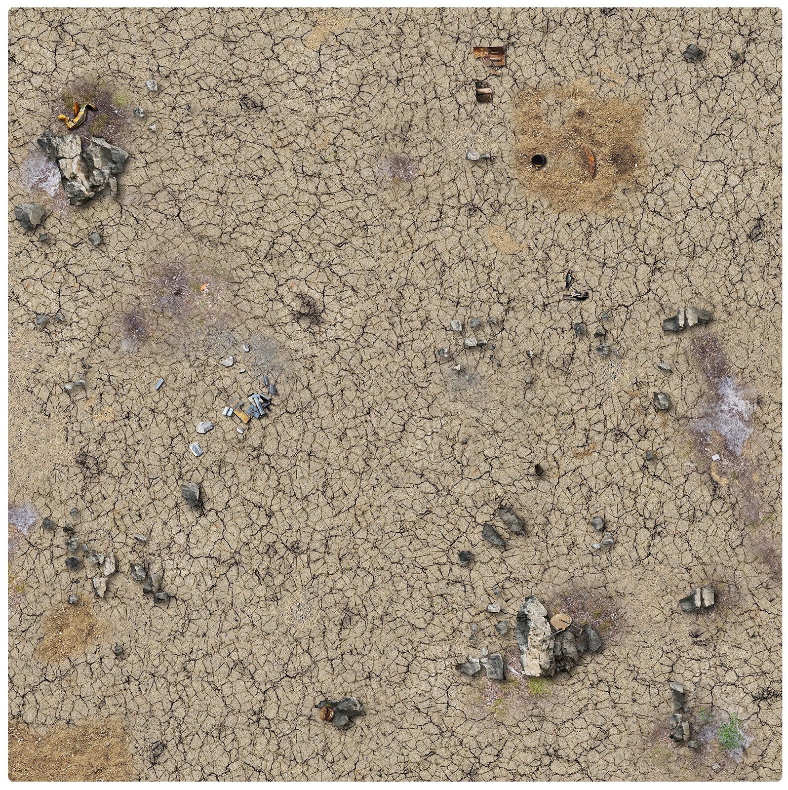 Battle Systems Terrain Desert Wasteland Game Mat 3×3 – Neoprene Playmat for W…