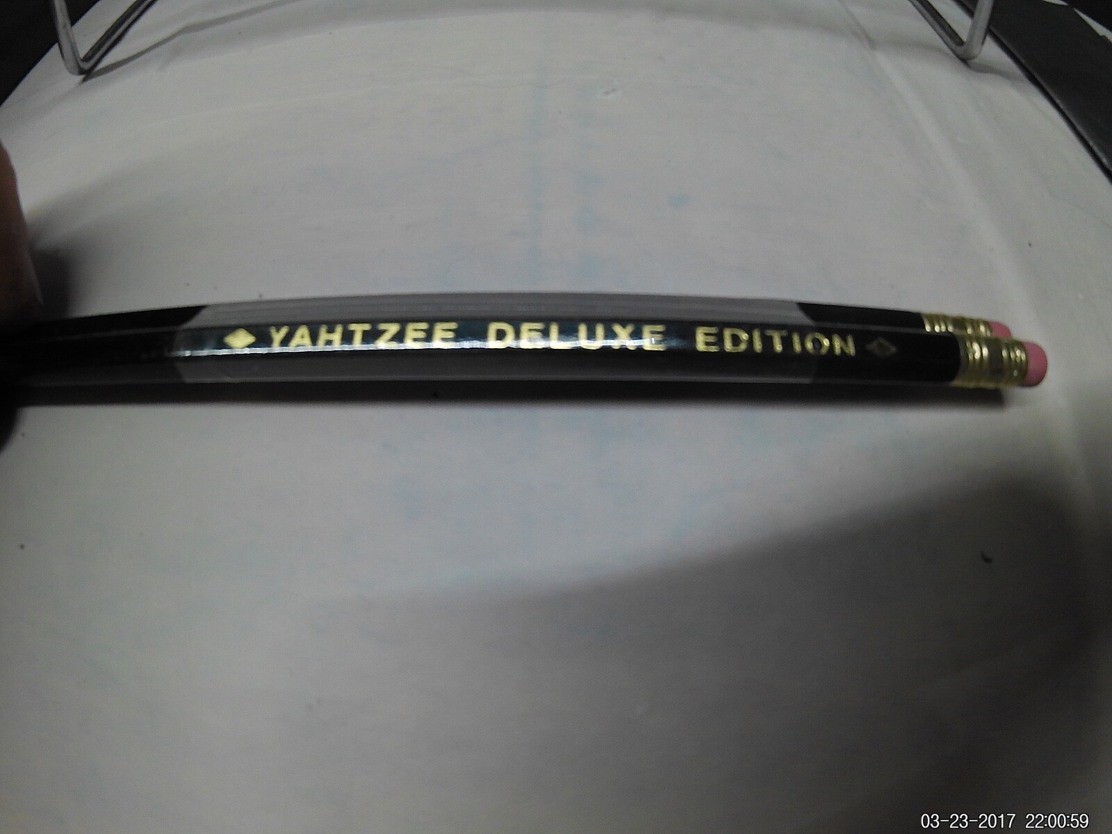 Yahtzee Deluxe Edition Gold Dice Edition Game Vintage 1997 Unused Pencils 