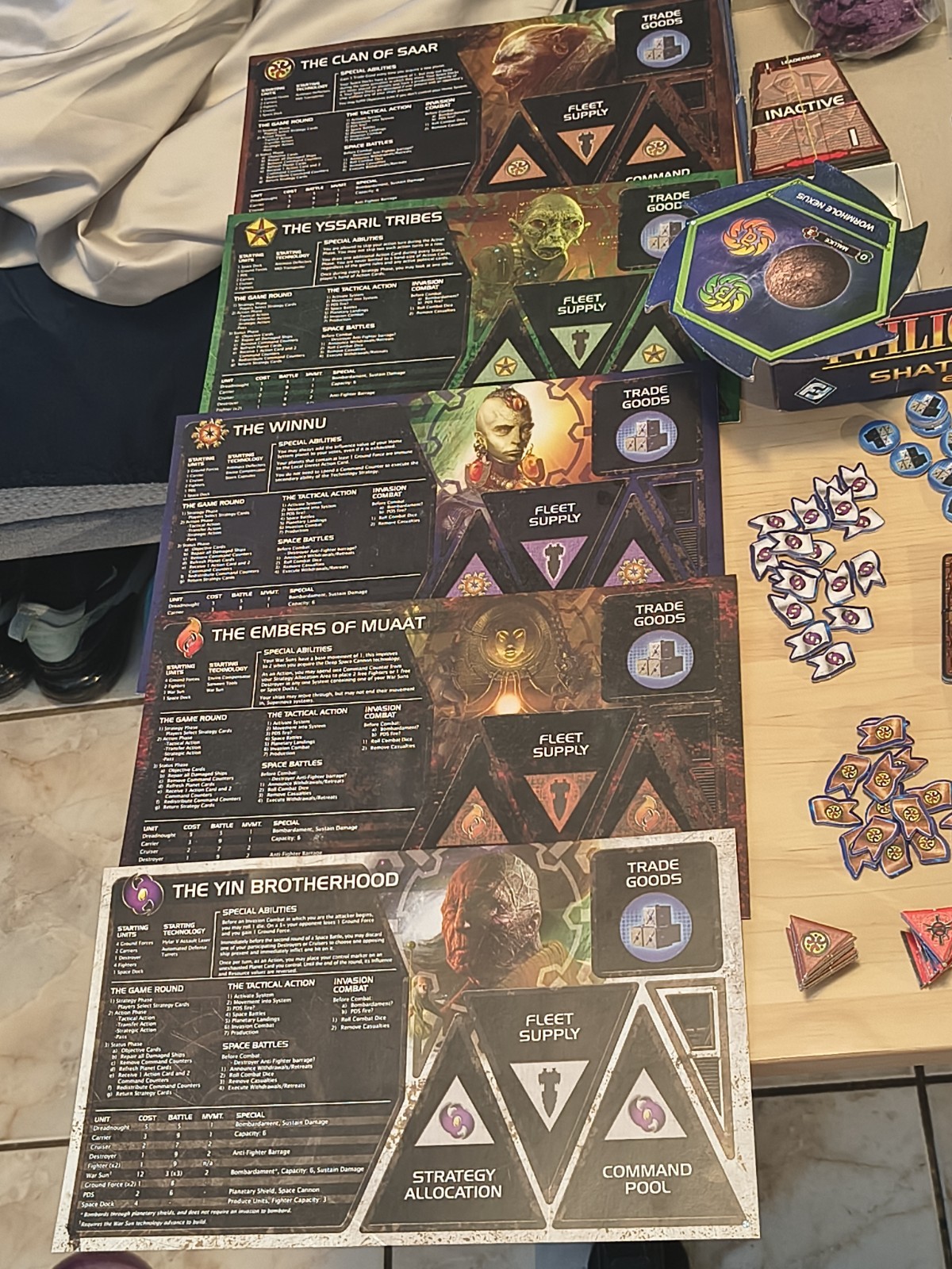 Twilight Imperium Third Edition Shattered Empire Expansion Missing A Few items
