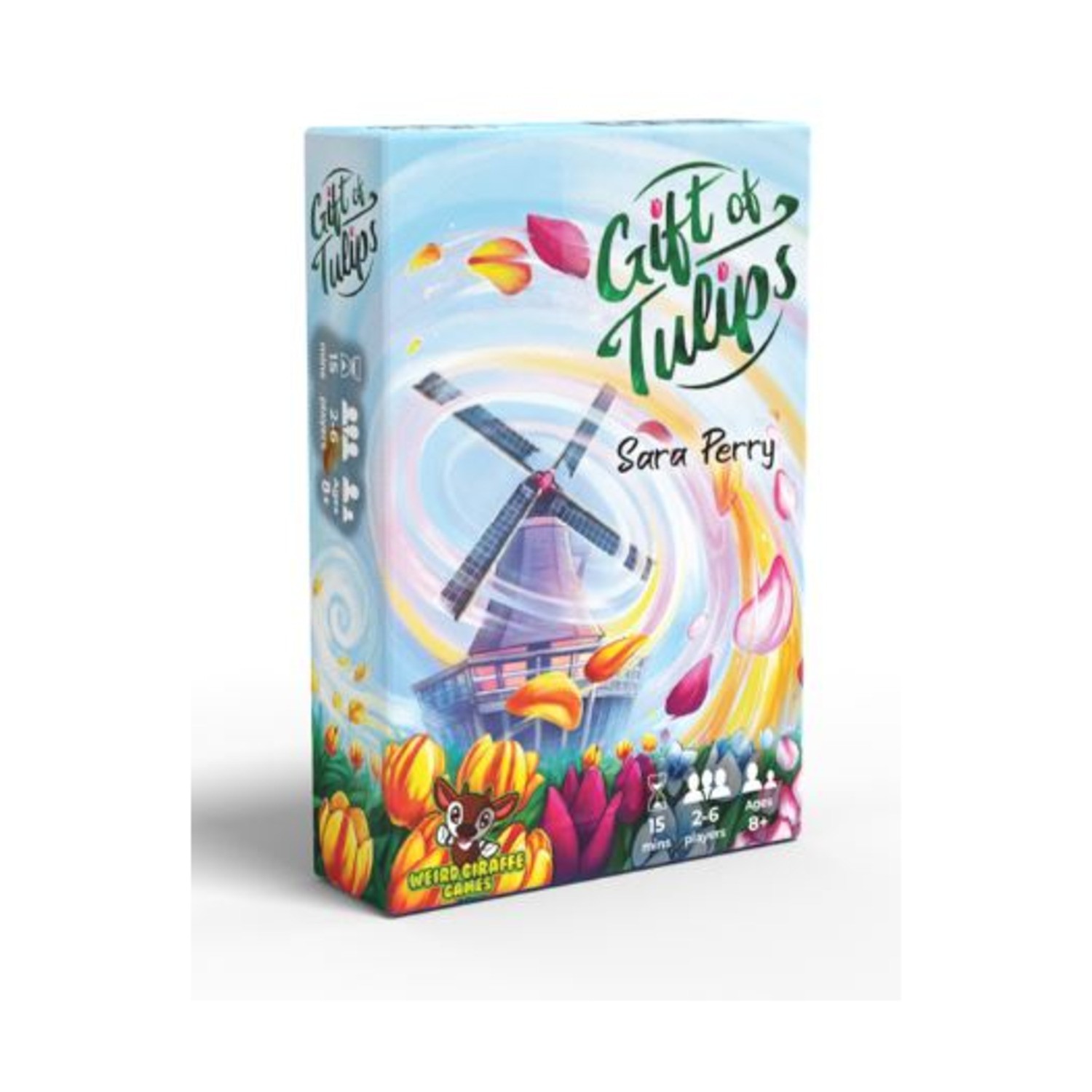 Weird Giraffe Board Game Gift of Tulips Box SW (New)