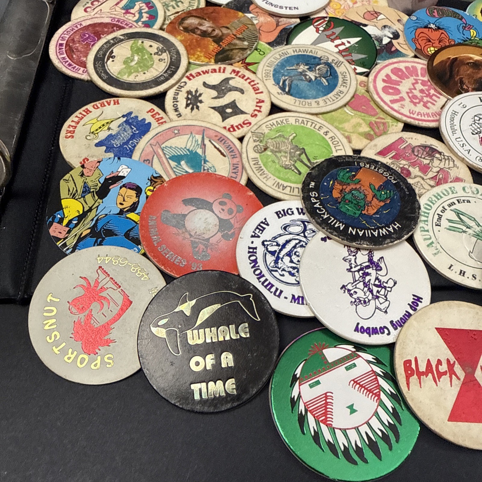 Vintage 1990s-2000s POG Collection Binder Over 400 pcs With Various Designs-READ