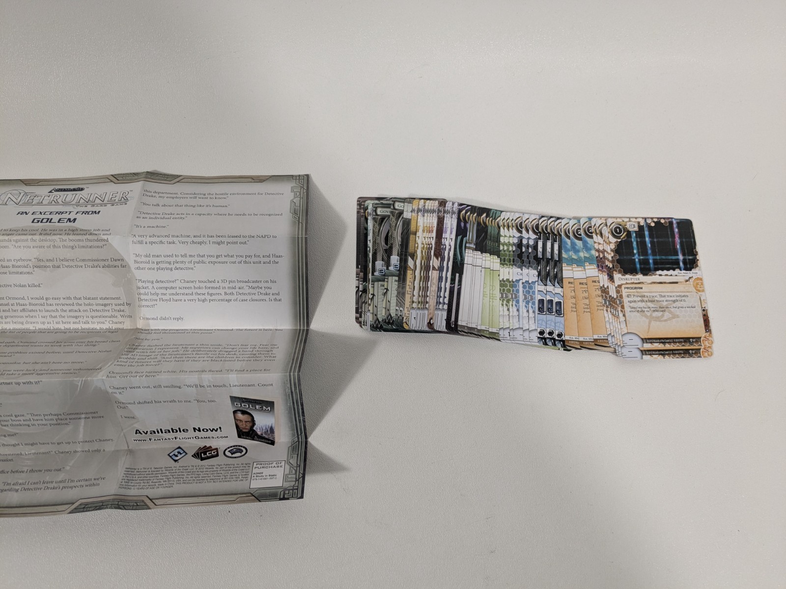 Android Netrunner LCG A Study in Static Data Pack Complete + Insert Cards FFG