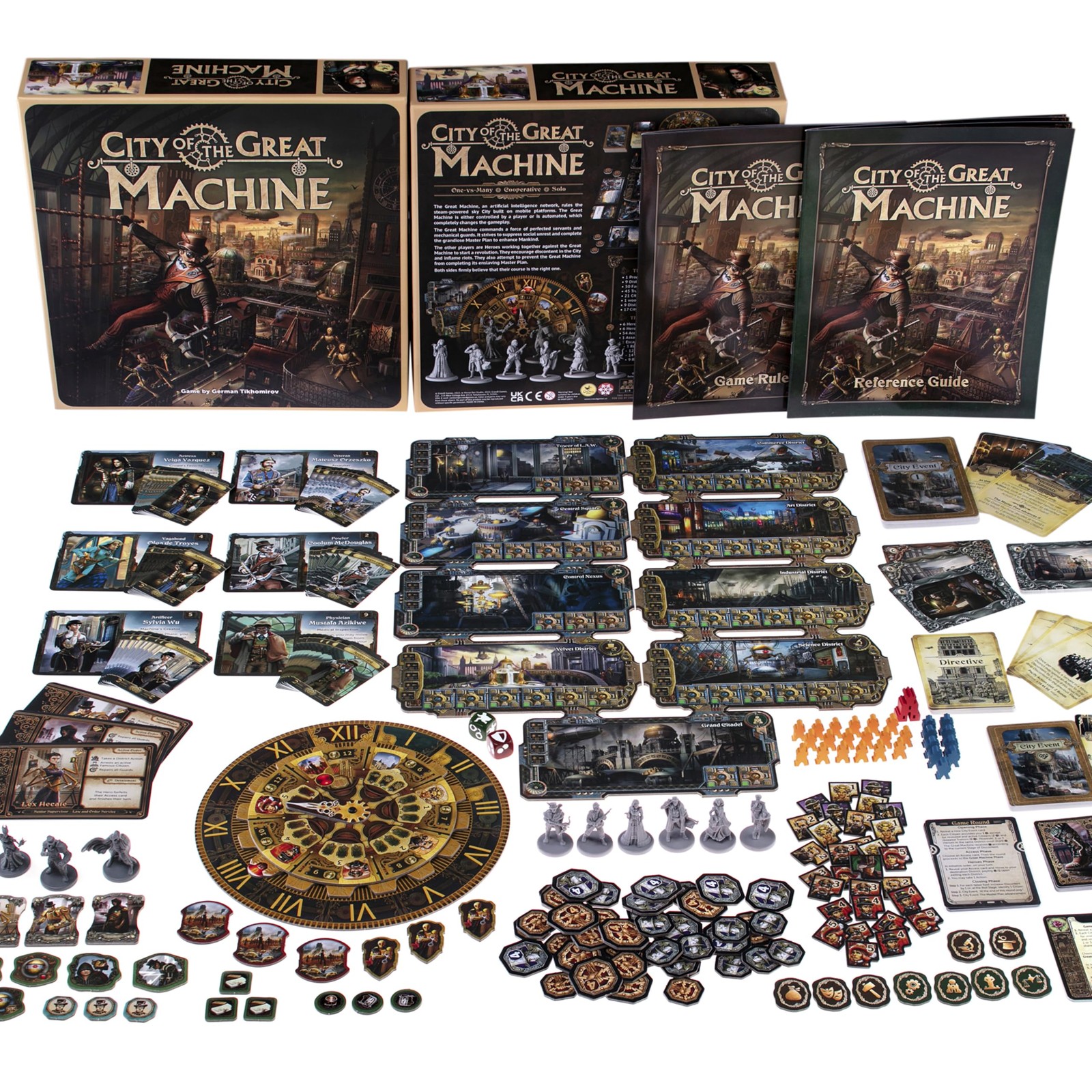 CrowD Games | City of The Great Machine Board Game | 1-4 Players | Ages 14 an…