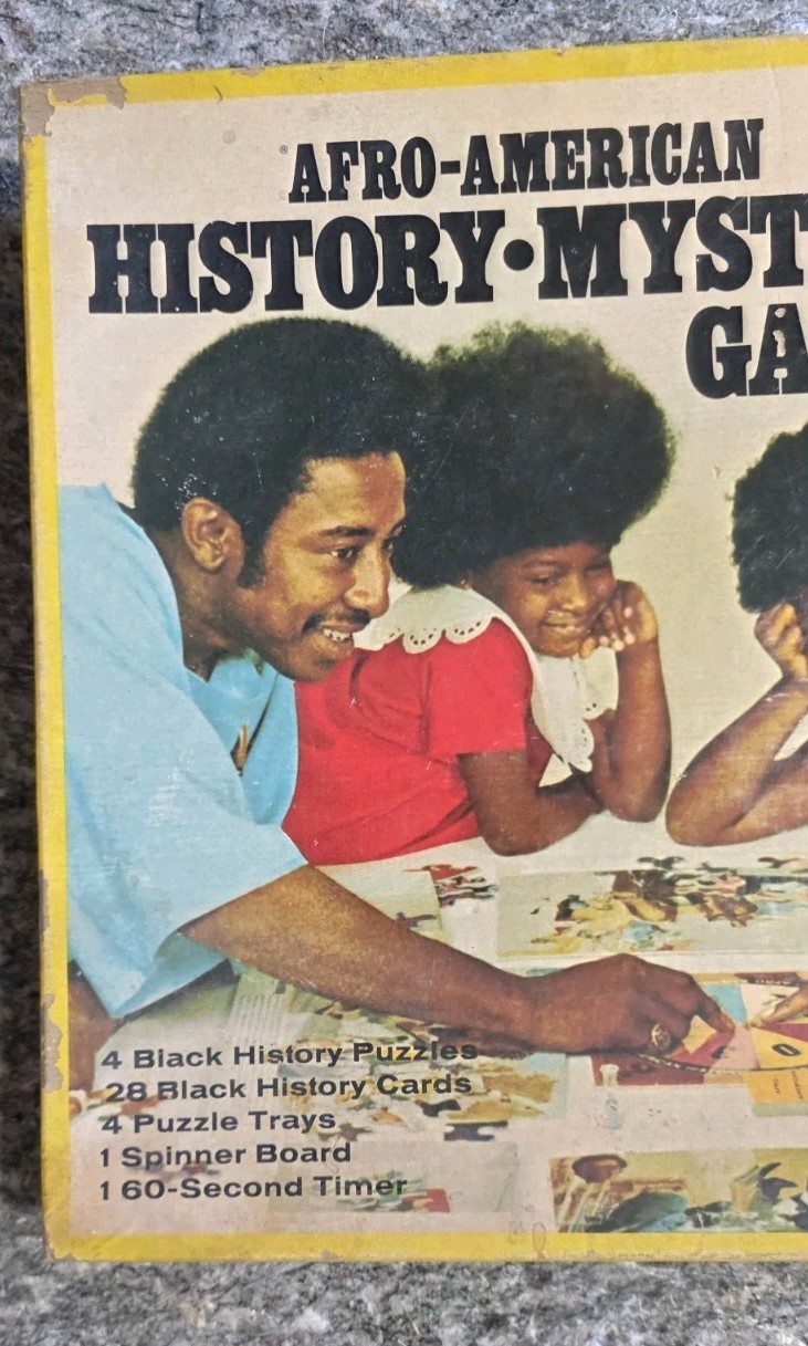 Vintage Afro American History Mystery Game 1969 African American RARE Complete