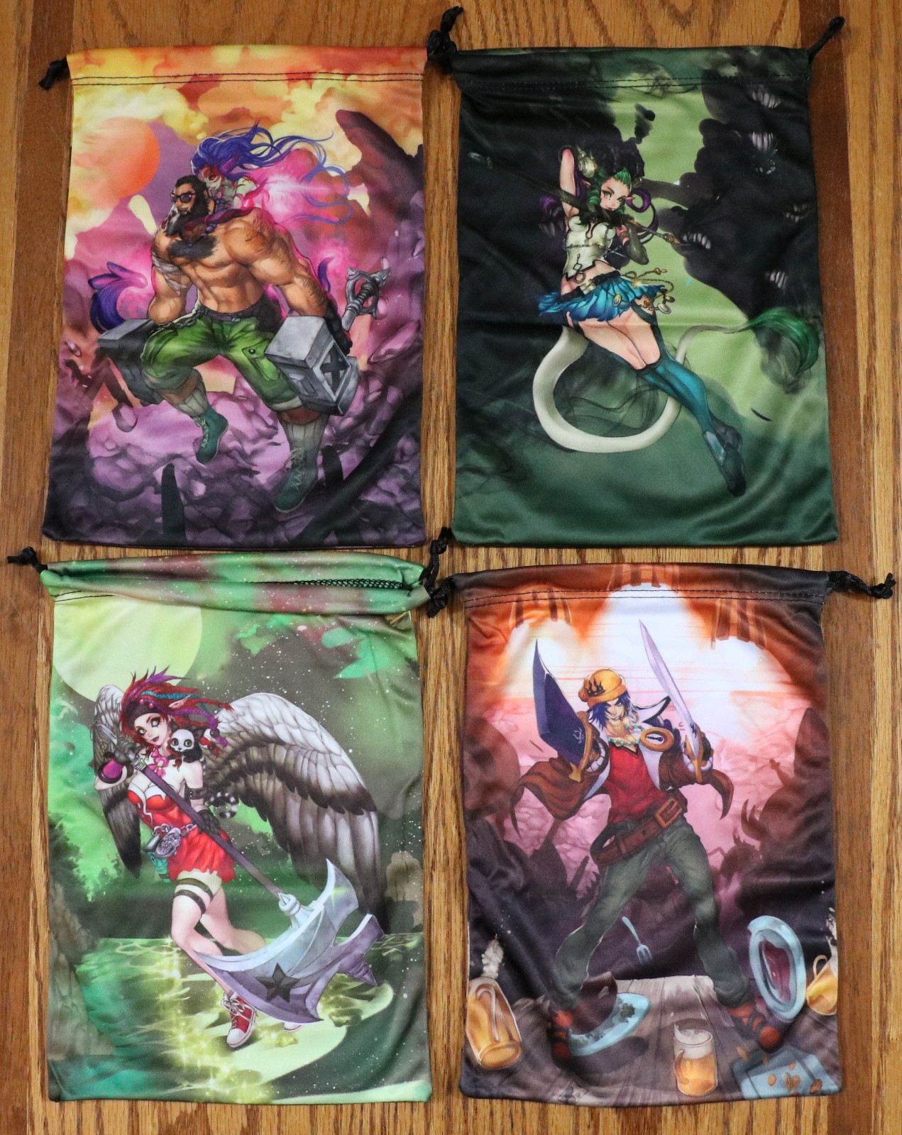 Middara: Unintentional Malum Act 1 Promo Drawstring Microfiber 4 Bags Set New