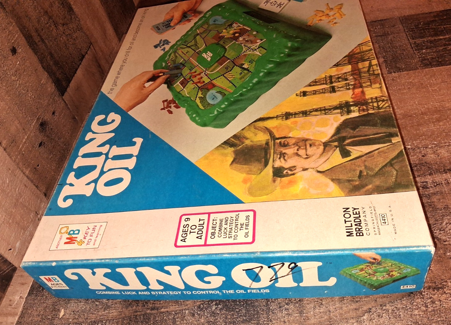 Vintage Milton Bradley King Oil 1974 Complete No. 4410 Nice Please Read