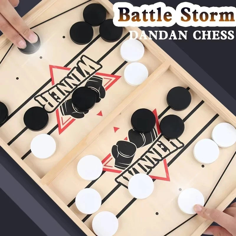 Fast Sling Puck Board Game Table Hockey Foosball Toys For Family Children*