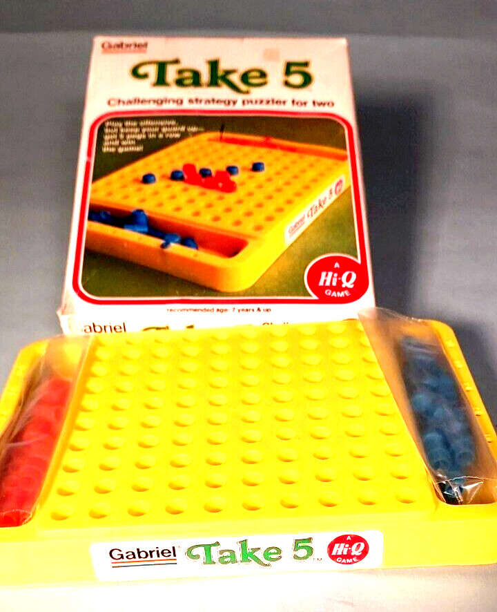 Take 5 Strategy Puzzler Game by Gabriel Vintage 1977 Excellent
