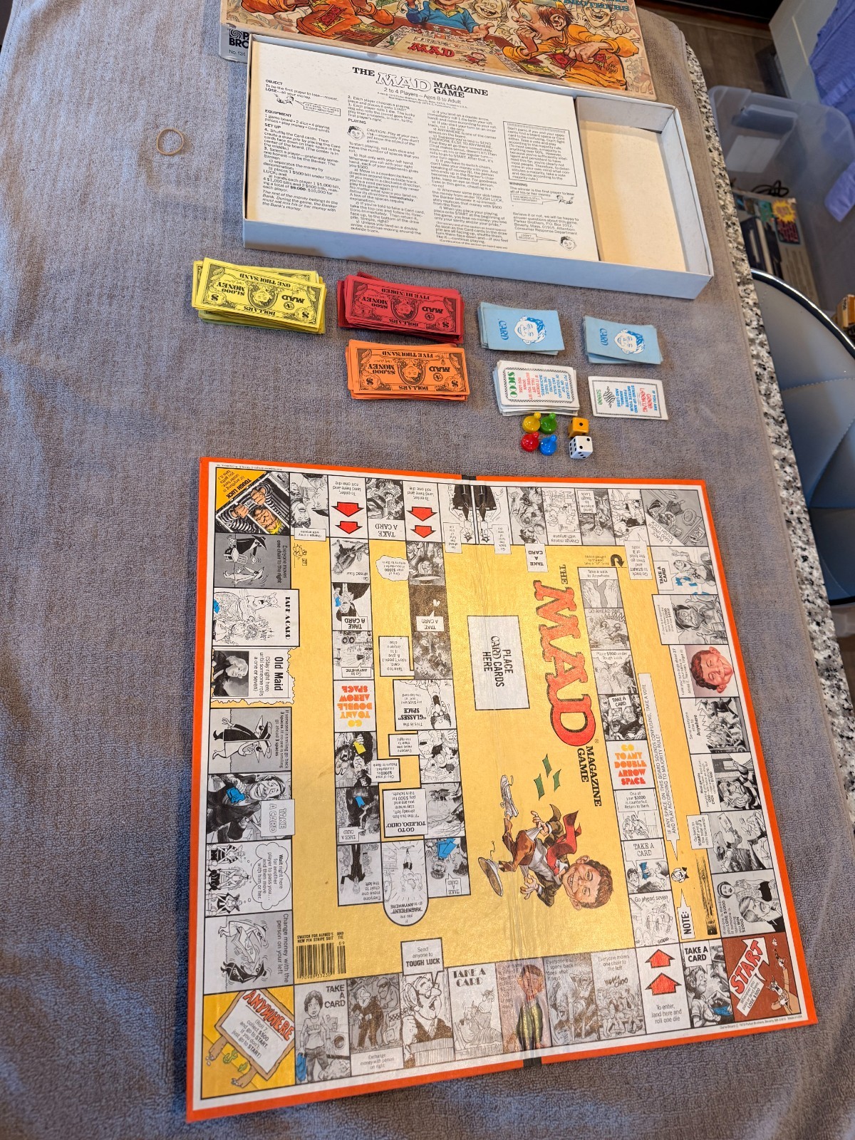 The Mad Magazine Game – Parker Brothers – 1979 – Vintage – 2 to 4 Players