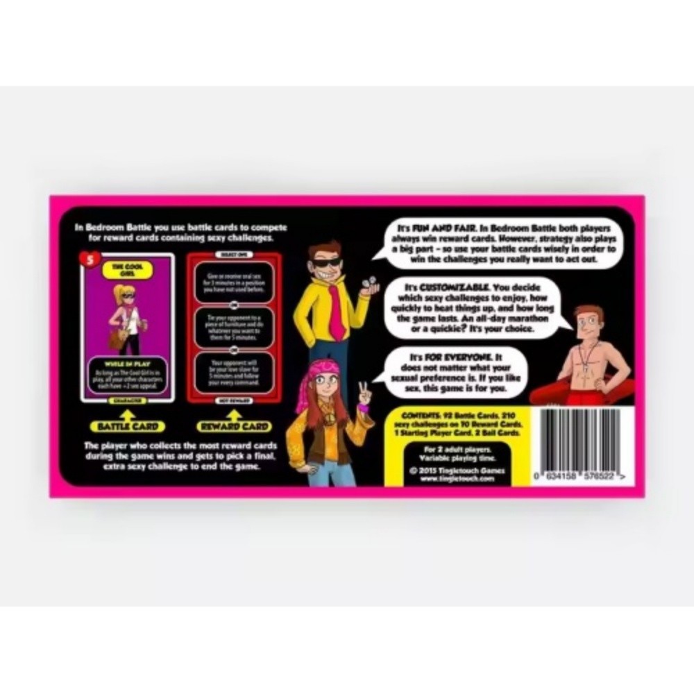 Bedroom Battle Game | Award Winning Sex Card Game command for all Adult Couples