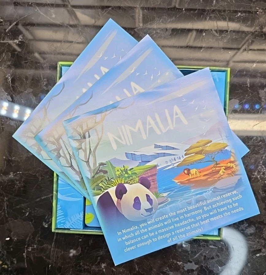 Nimalia Board Game Beautiful Animal Reserve Lucky Duck Games 2022 Complete