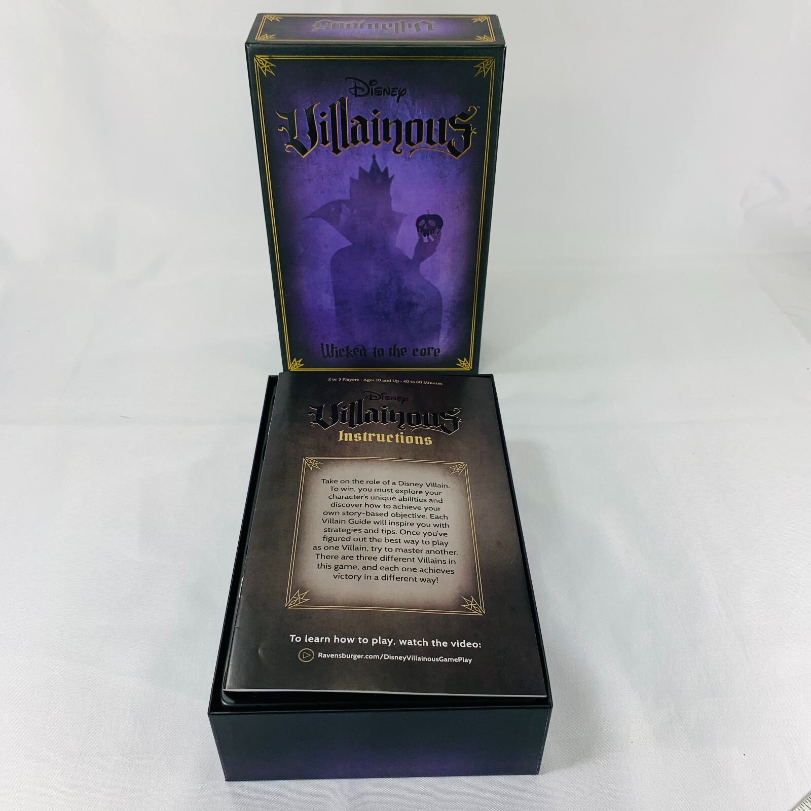 Disney Villainous Wicked to the Core COMPLETE Ravensburger 2019 Stand Alone Game