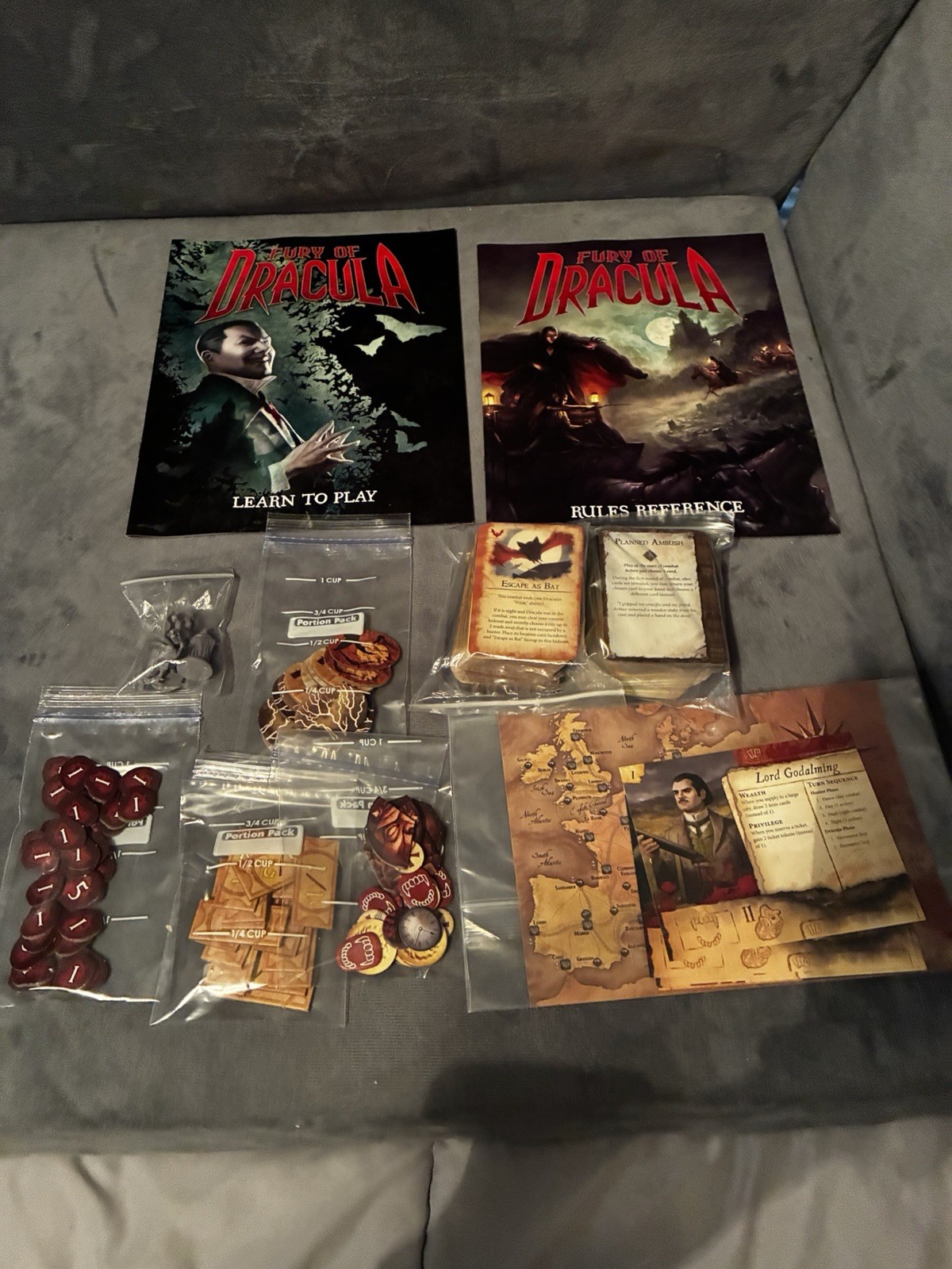 Fantasy Flight Games Fury of Dracula Gothic Horror Board Game CIB