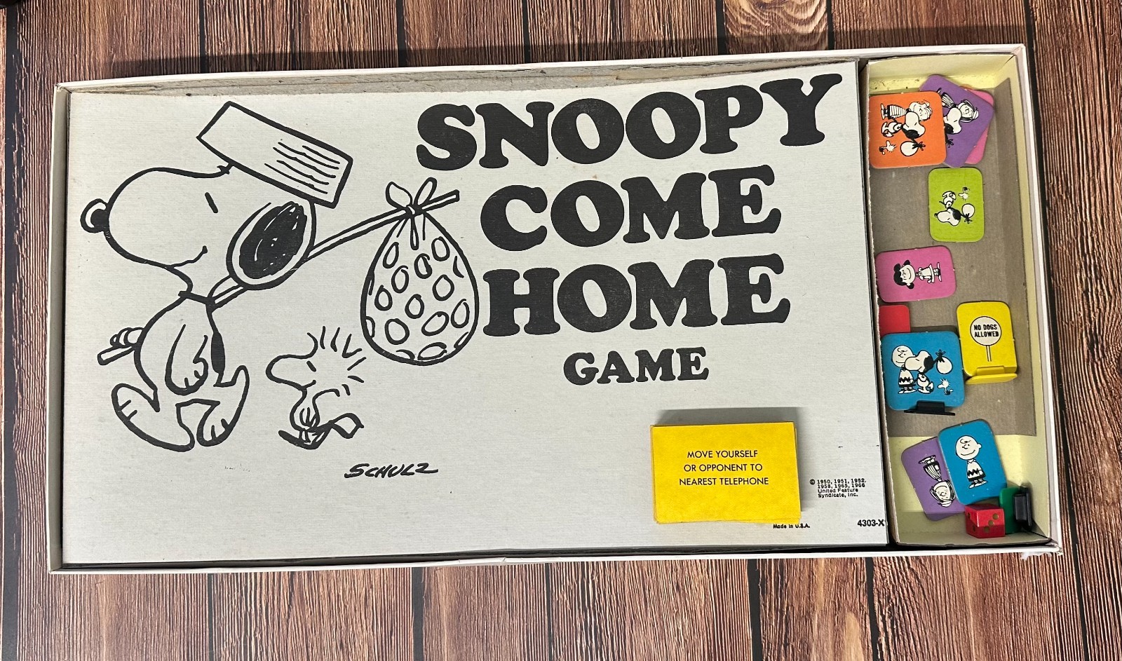 Vintage 1950s Snoopy Come Home Board Game Milton Bradley