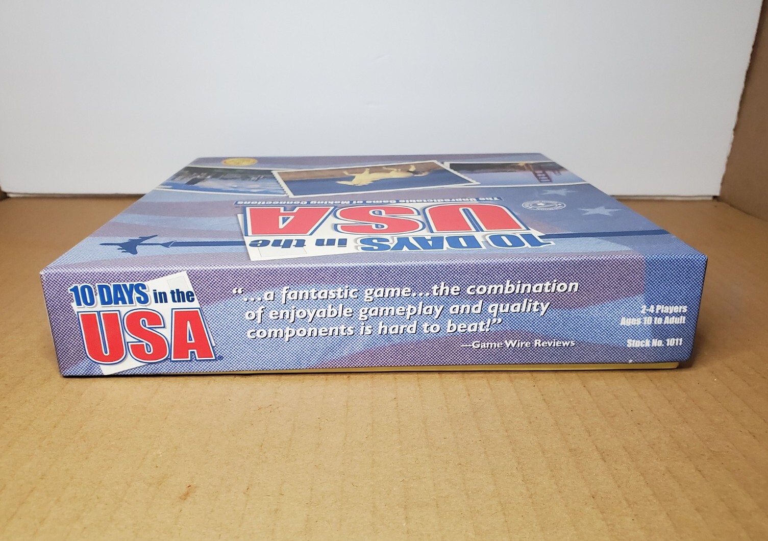 10 Ten Days in the USA Board Game 2004 By Out of The Box Games – 100% COMPLETE!