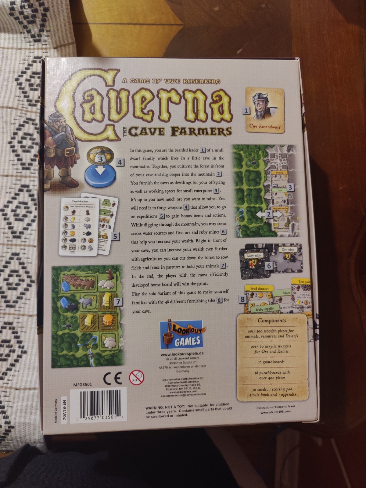 Caverna: The Cave Farmers Board Game – Uwe Rosenberg – READ Description