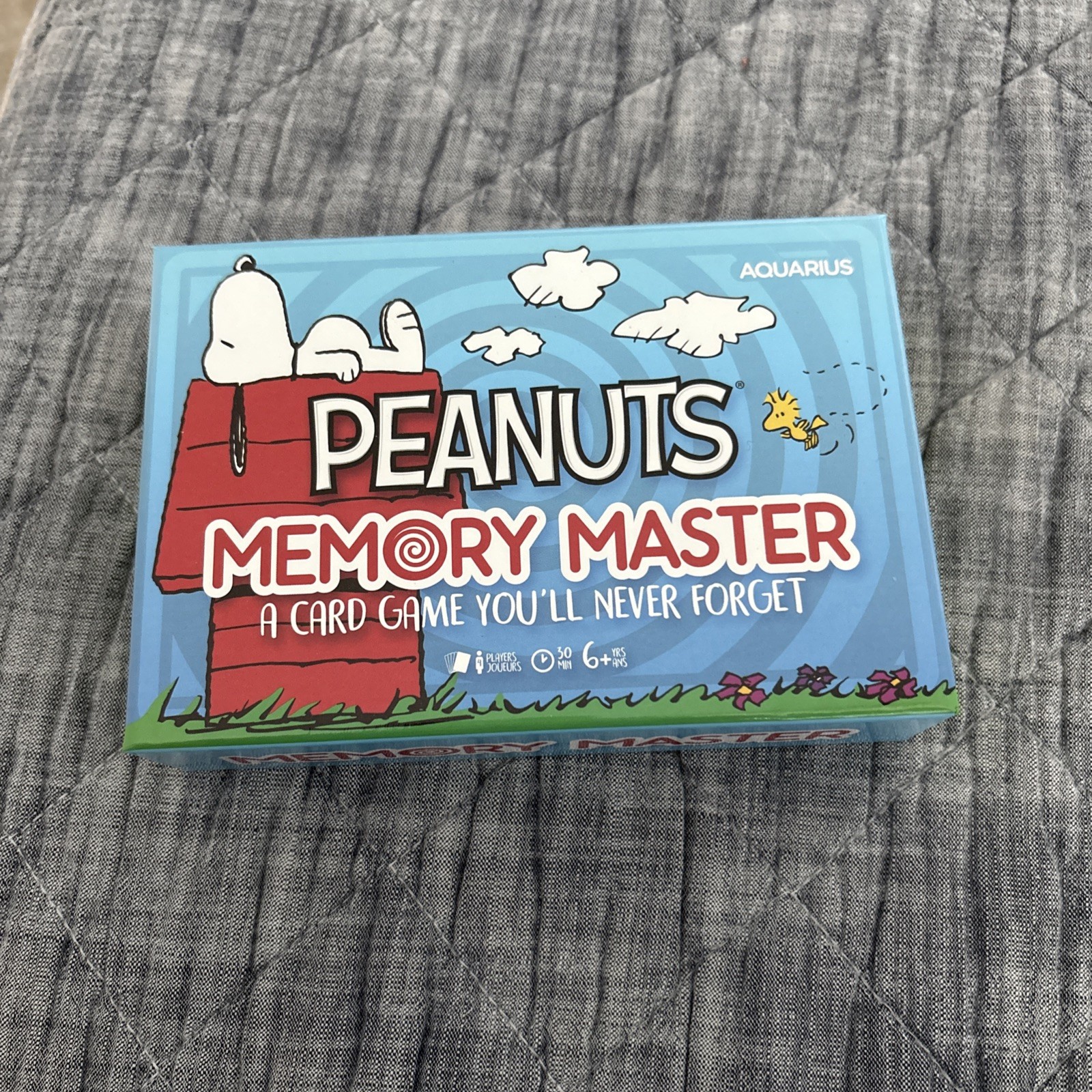 Peanuts Memory Master Card Game New In Box Snoopy Charlie Brown Woodstock