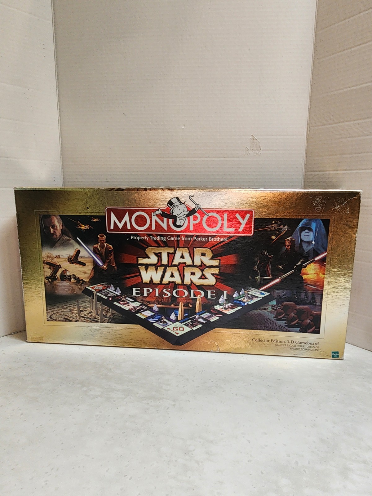 1999 Monopoly STAR WARS Episode 1 Collector Edition 3D Game Board Complete