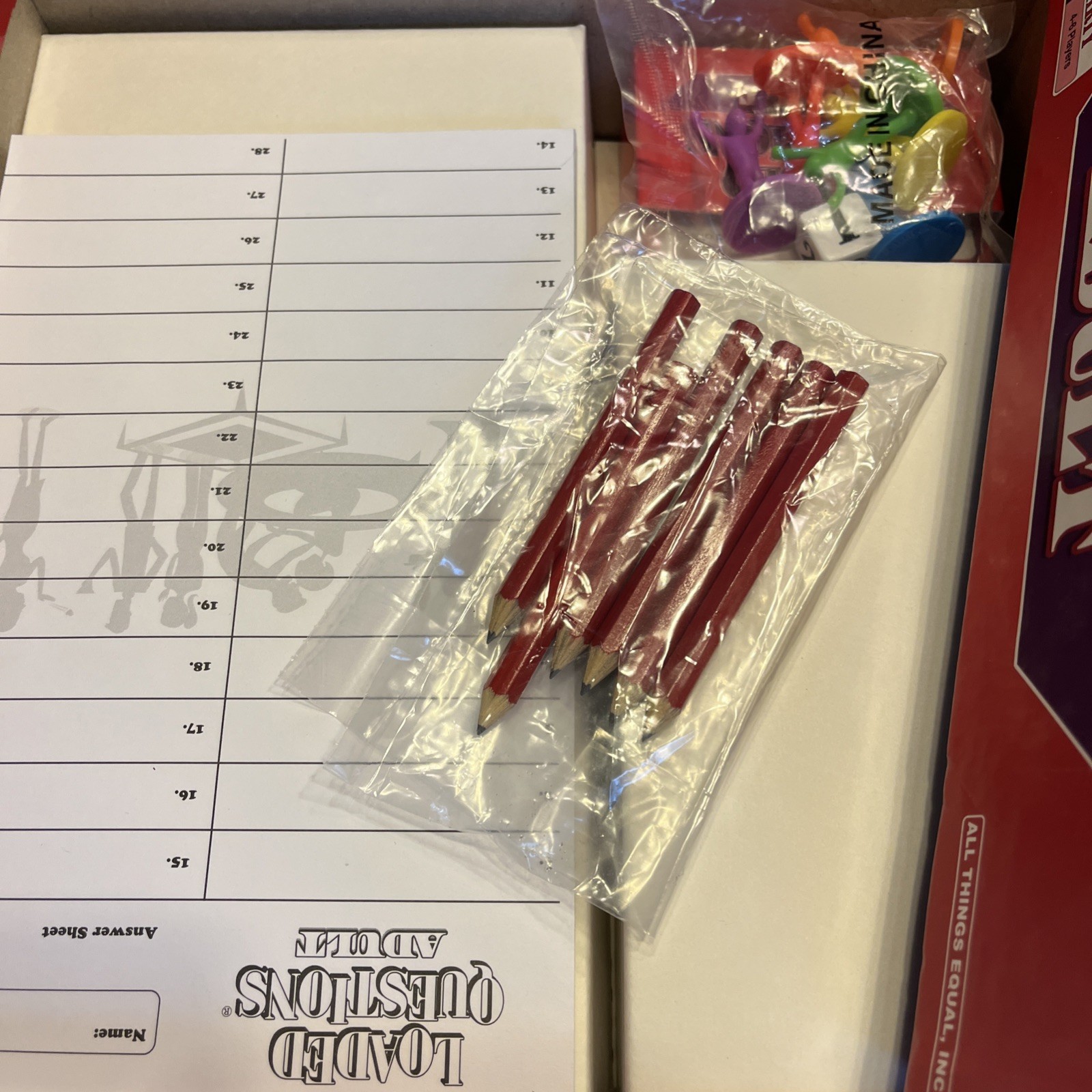 LOADED QUESTIONS Adult Party Game Ages 18+ For 4-6 Players 2012