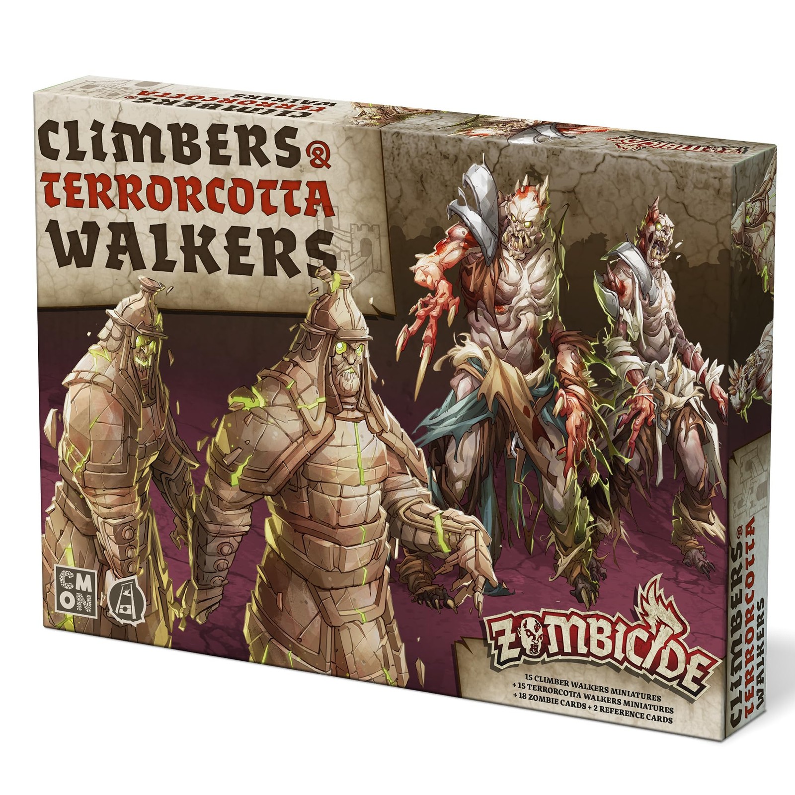 Zombicide White Death – Add 30 Minis Cooperative Strategy Game Tabletop