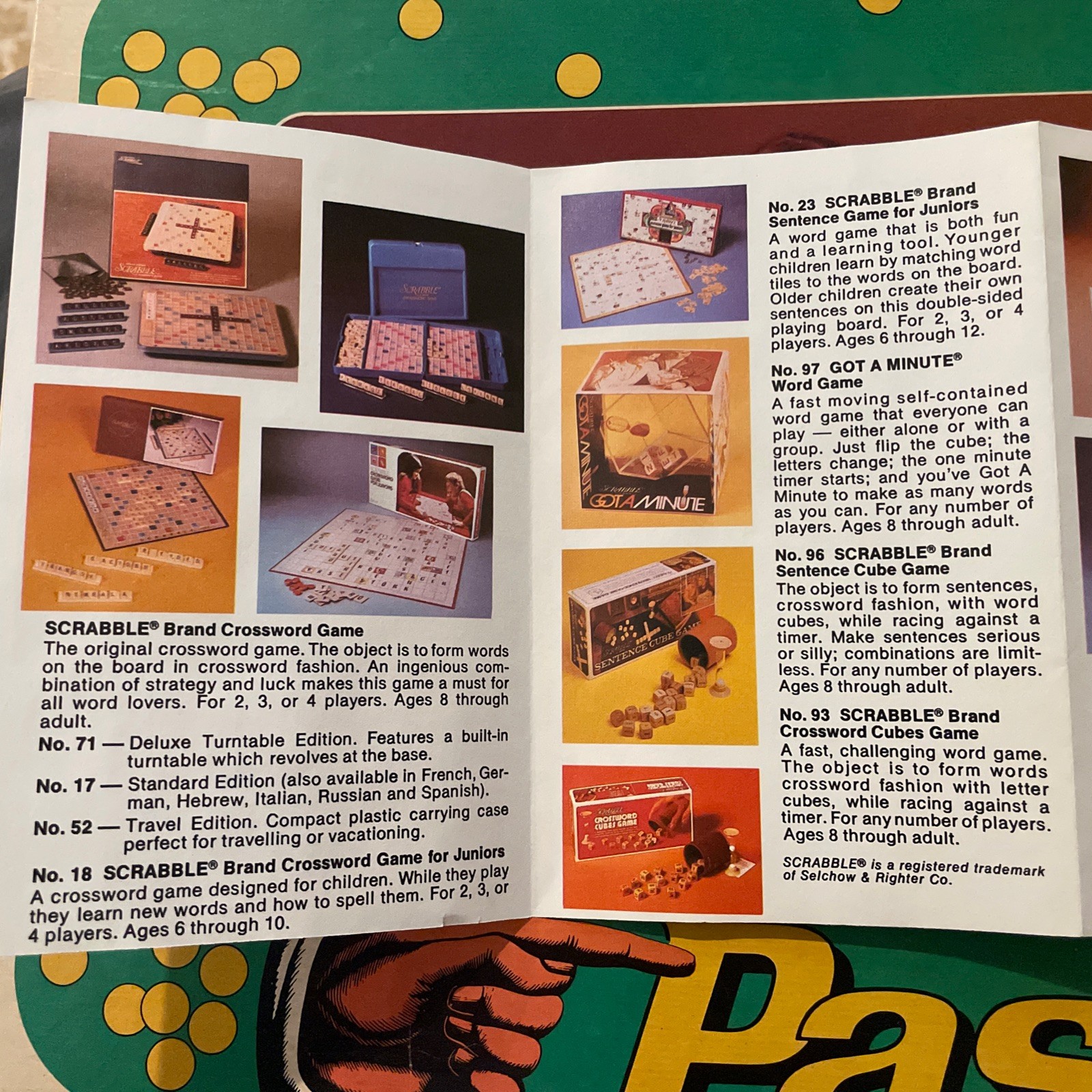 Vintage Pass It On Game…’A Game Of Wits’ Complete S&R Games 1978