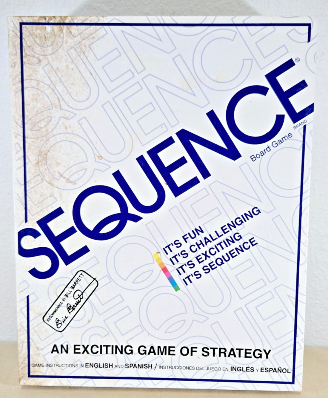 SEQUENCE 1995 JAX STRATEGY BOARD GAME AGE 7 TO ADULT 2 TO 12 PLAYERS Open Box