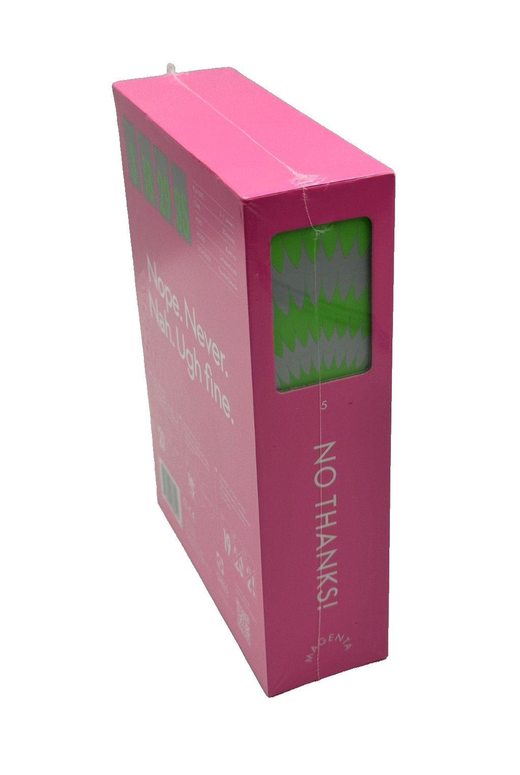 CMYK No Thanks Card Game Magenta Edition Deluxe Modern Tabletop Board Game New