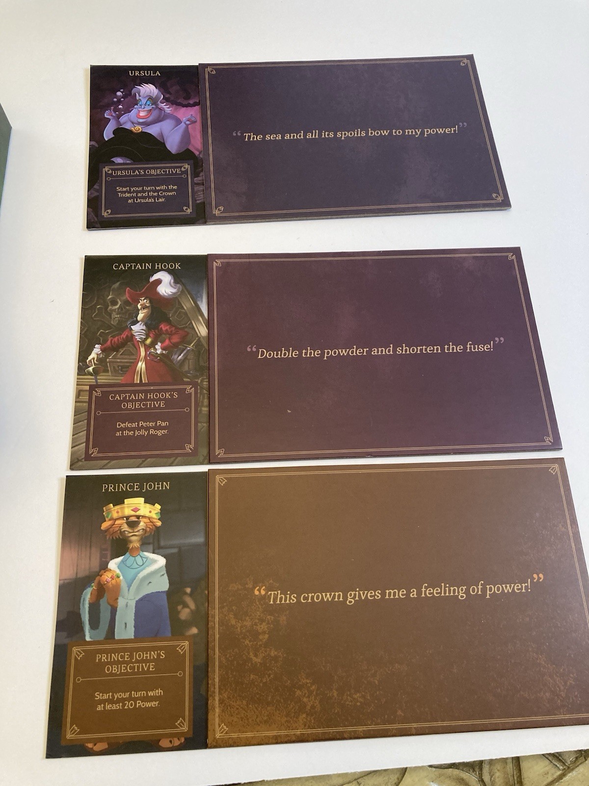 Disney Villainous The Worst Takes it All & Wicked to the Core LOT COMPLETE