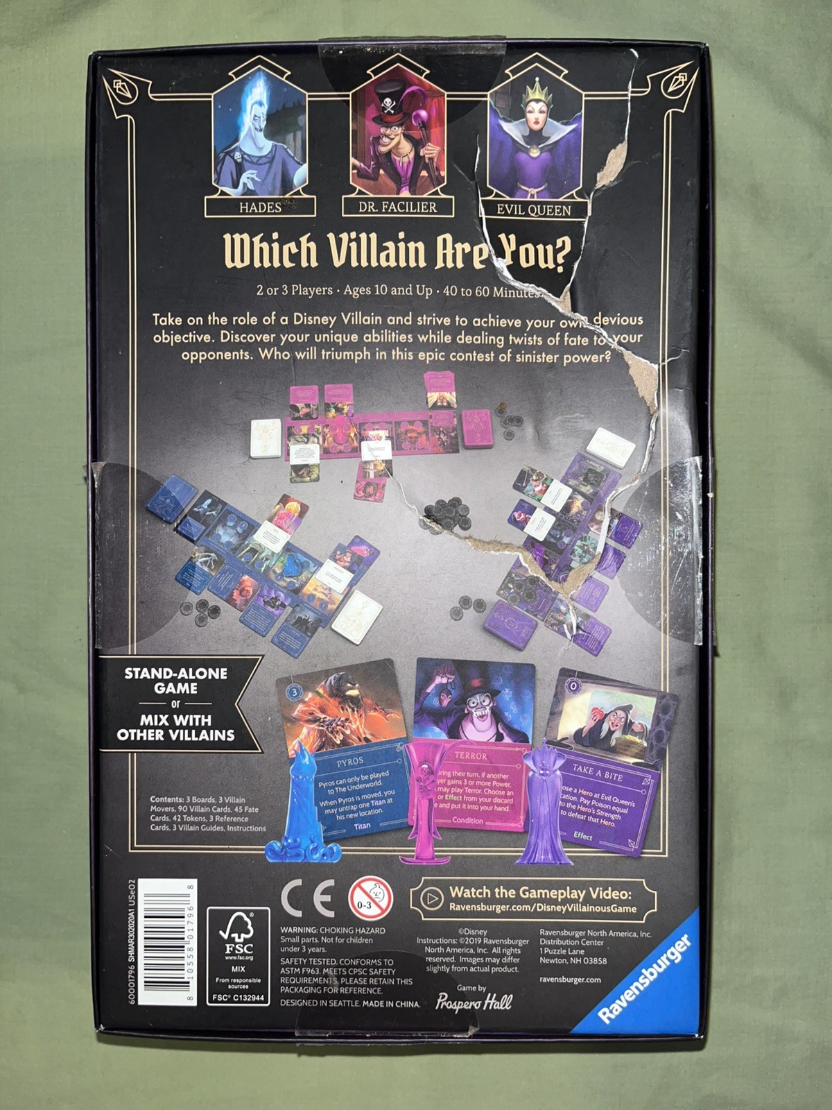 Disney Villainous WICKED TO THE CORE Ravensburger Board Game Expansion MIB